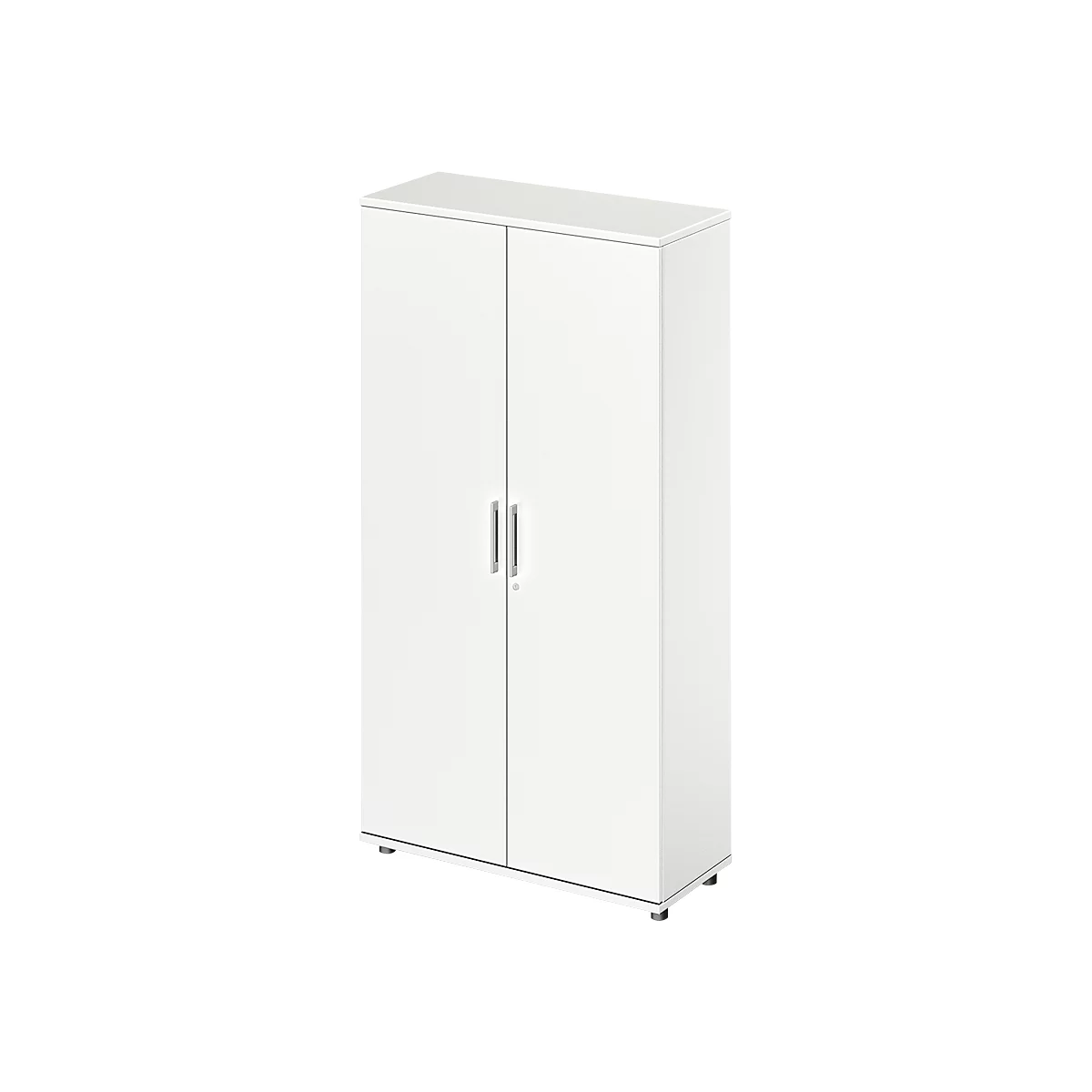 Schäfer Shop Genius TETRIS WOOD draaideurkast, 5 OH, hoogte incl. glijders, B 1000 mm, wit