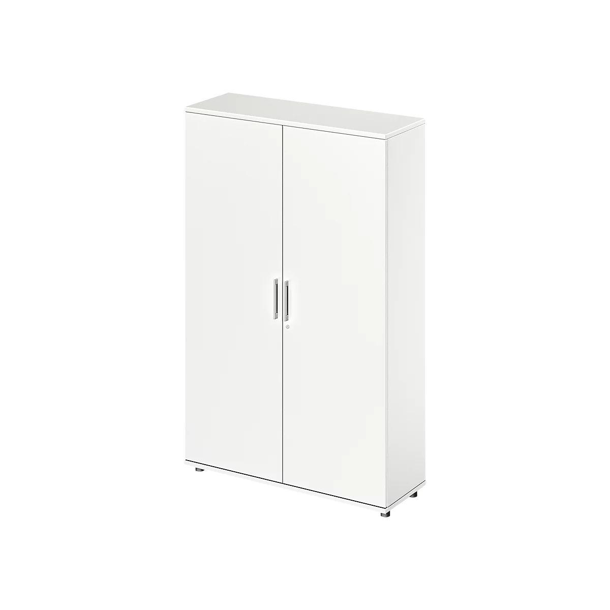 Schäfer Shop Genius TETRIS WOOD draaideurkast, 5 OH, hoogte incl. glijders, B 1200 mm, wit