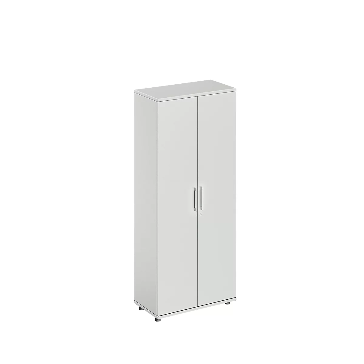 Schäfer Shop Genius TETRIS WOOD draaideurkast, 5 OH, hoogte incl. glijders, B 800 mm, lichtgrijs