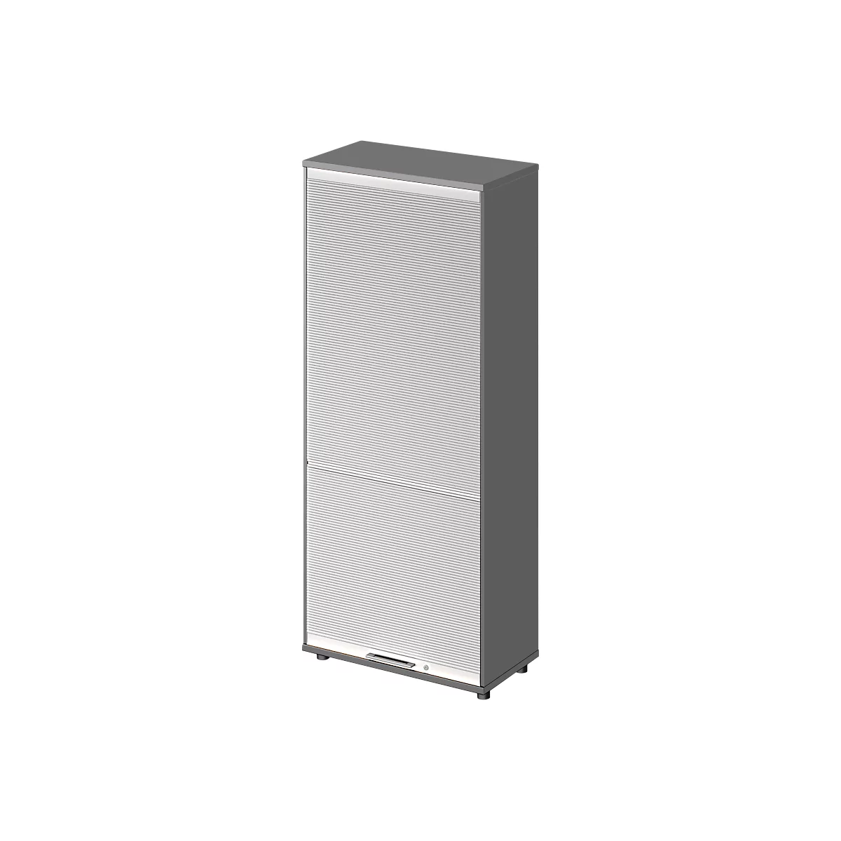 Schäfer Shop Genius verticale rolluikkast TETRIS WOOD, 4,5 OH, H 1910 mm, hoogte incl. glijders, grafiet