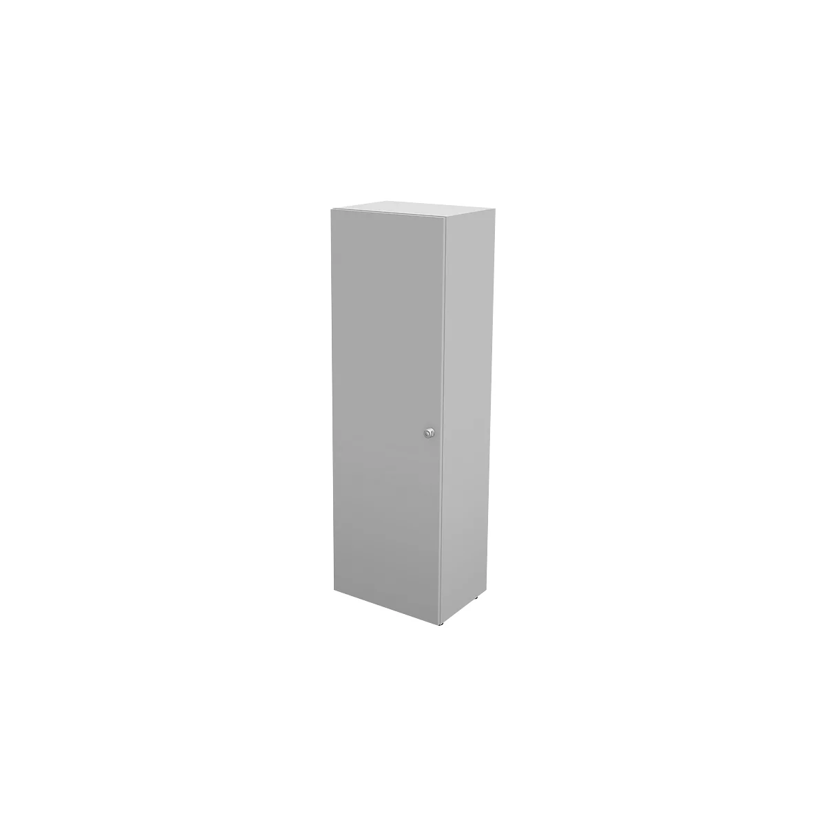 Schäfer Shop Genius Vleugeldeurkast TETRIS WALL, 5 ordnerhoogten, deuraanslag links, B 600 x D 440 x H 1880 mm, lichtgrijs