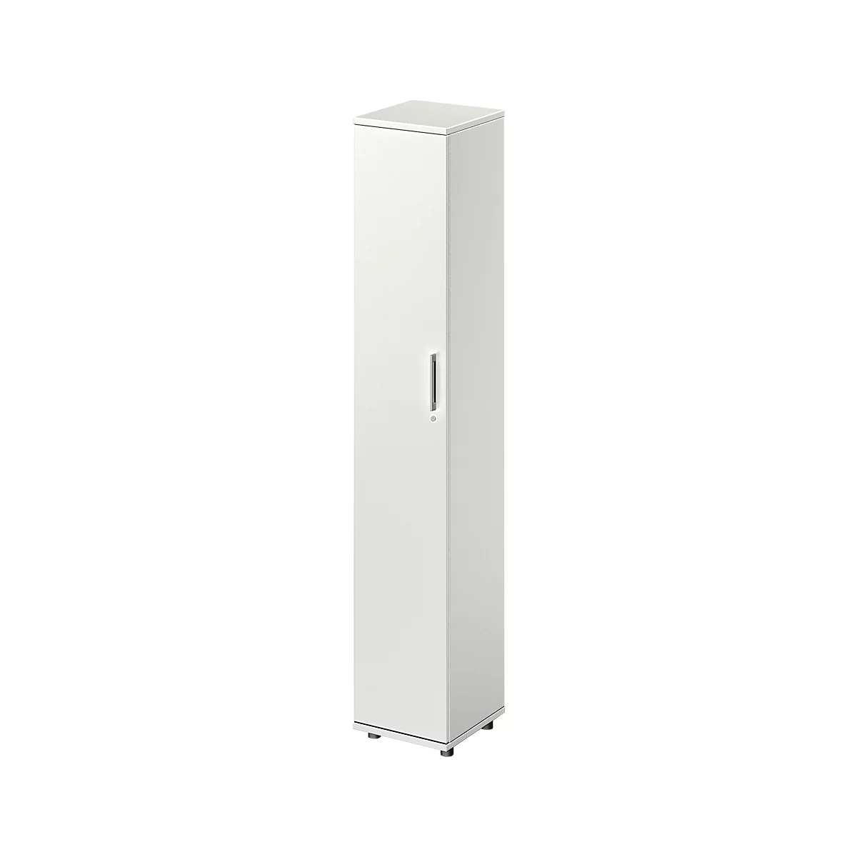 Schäfer Shop Genius Vleugeldeurkast TETRIS WOOD, 6 ordnerhoogten, B 400 x D 421 x H 2270 mm, hoogte incl. glijders, deur links, lichtgrijs 