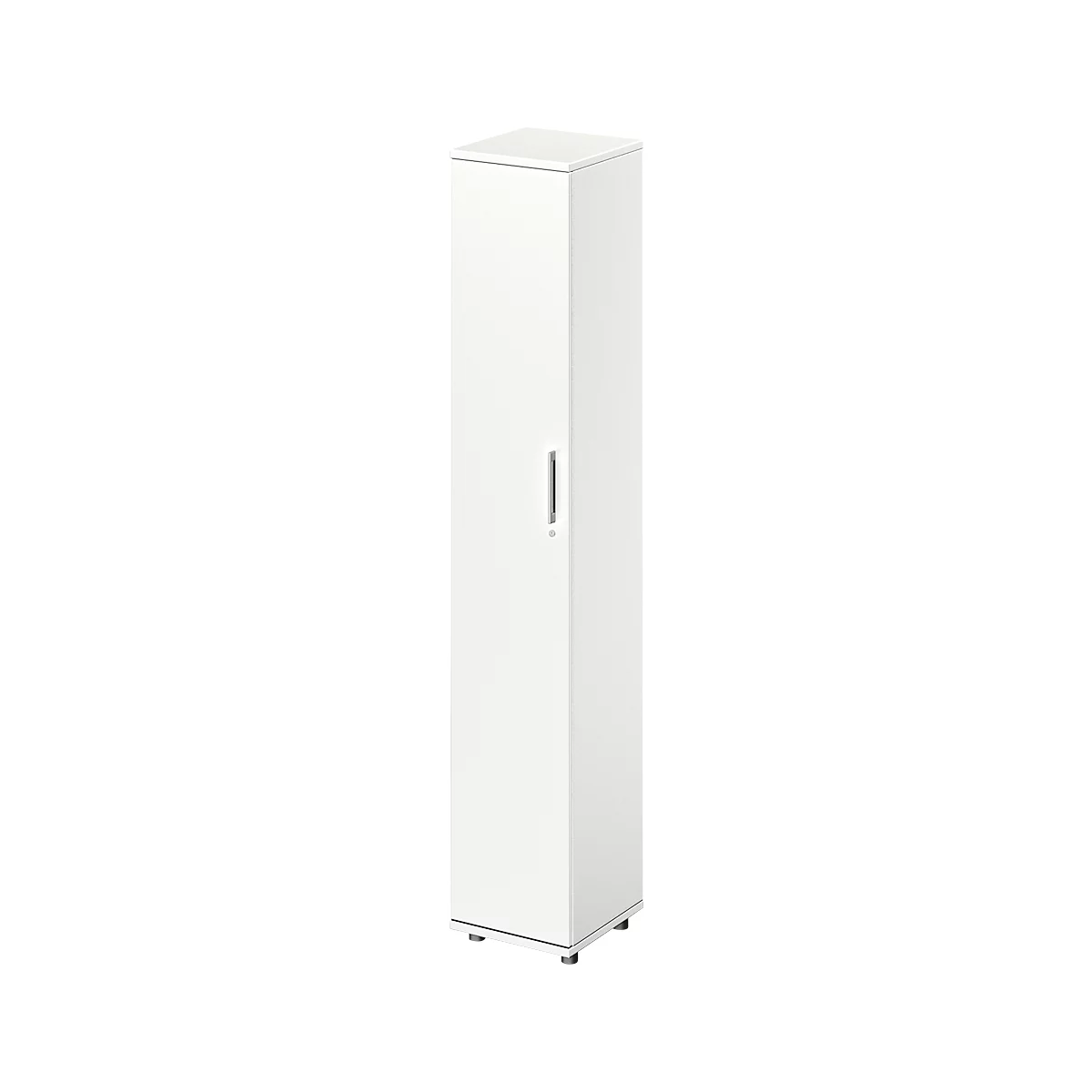 Schäfer Shop Genius Vleugeldeurkast TETRIS WOOD, 6 ordnerhoogten, B 400 x D 421 x H 2270 mm, hoogte incl. glijders, deur links, wit 