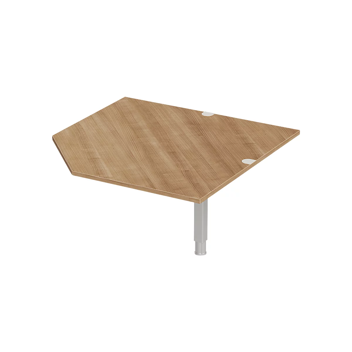 Schäfer Shop Genius Winkelplatte CAD mit Fuß, B 900 x T 900 mm, Kirsche Romana-Dekor