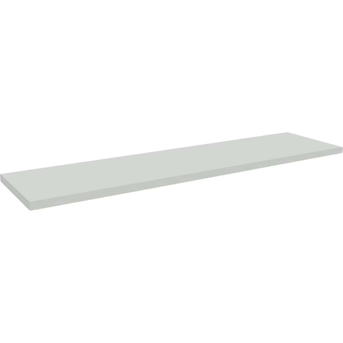 Schäfer Shop Pure Ablegeboden für manuell höhenverstellbare Arbeitstische AST31, Spanplatte, Stärke 25 mm, bis 30 kg, B 1490 x T 365 x H 55 mm, lichtgrau