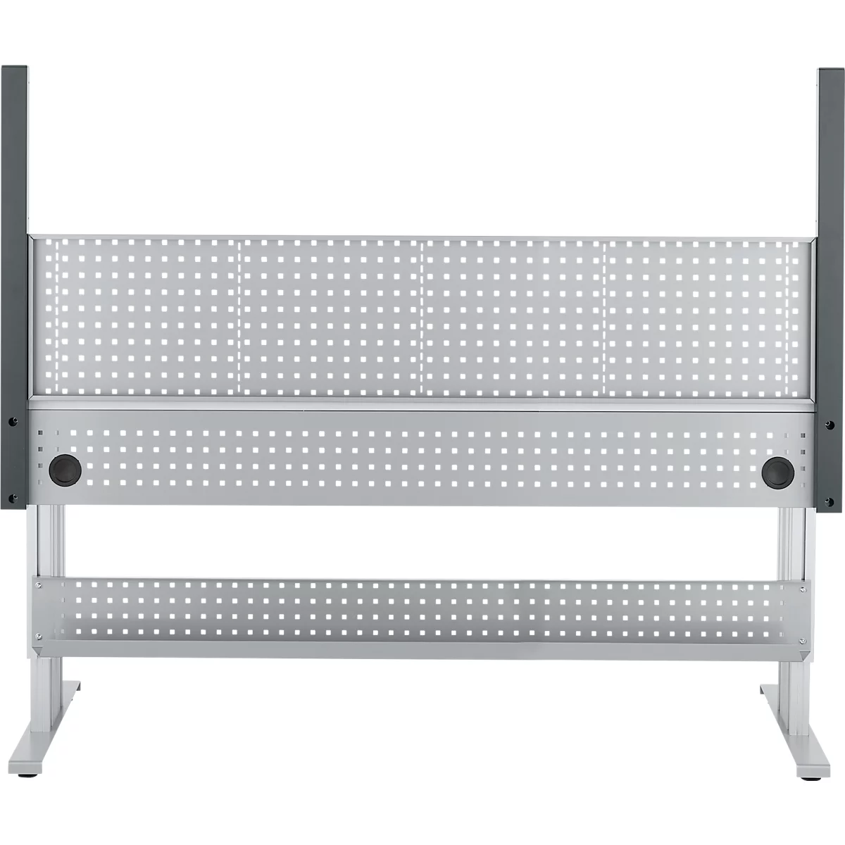 Schäfer Shop Pure Arbeitstisch AST31, elektrisch höhenverstellbar, Melaminplatte, T-Fuß, bis 400 kg, B 2000 x T 800 x H 725-1155 mm, weißaluminium/lichtgrau