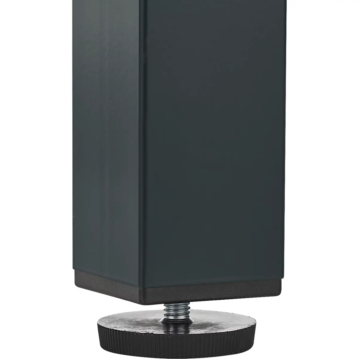 Schäfer Shop Pure Arbeitstisch AST31, manuell höhenverstellbar, Melaminplatte, 4-Fuß, bis 500 kg, B 2000 x T 800 x H 800-1030 mm, weißaluminium/lichtgrau