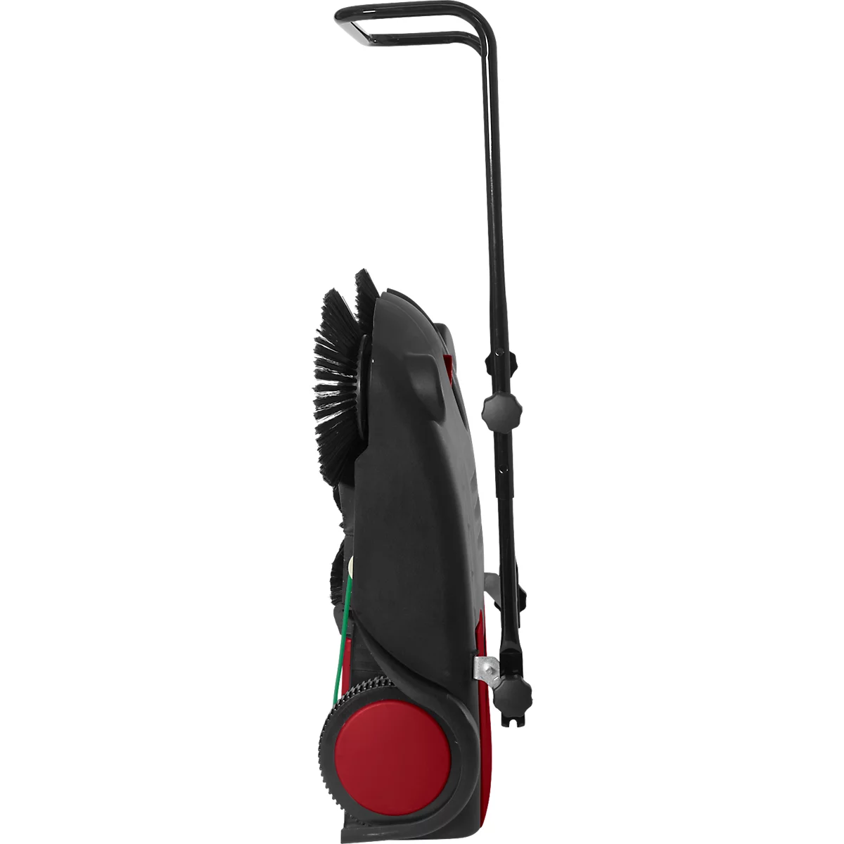 Schäfer Shop Pure Balayeuse manuelle, capacité de balayage 2800 m²/h, jusqu'à 14 l, L 1100 x l 670 x H 980 mm, noir/rouge
