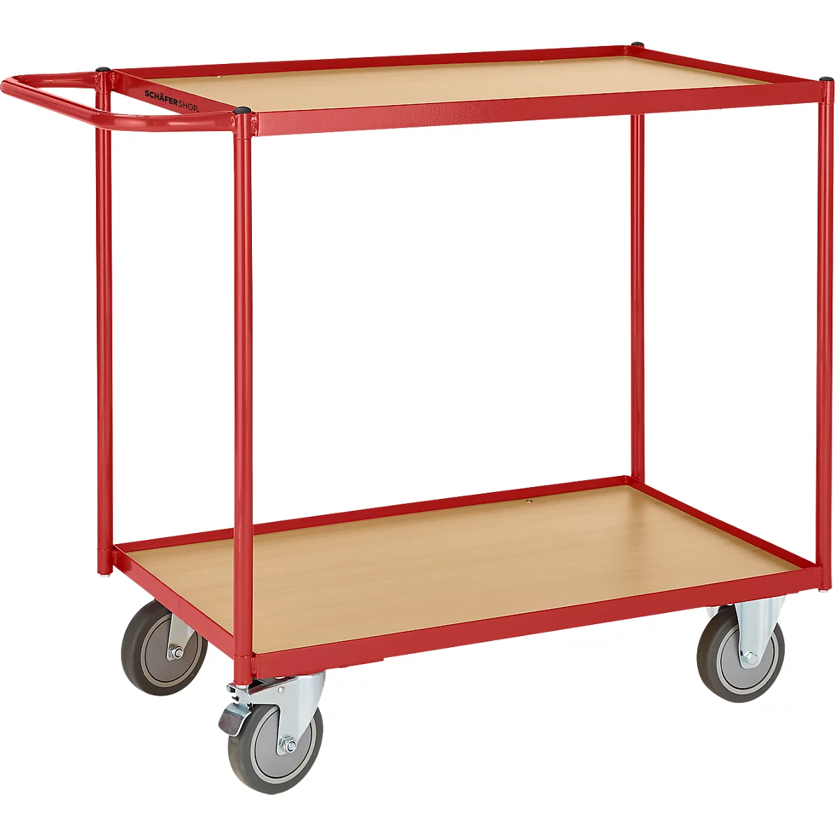 Schäfer Shop Pure Carrito de transporte con mesa con 2 niveles, 790 x 490 mm