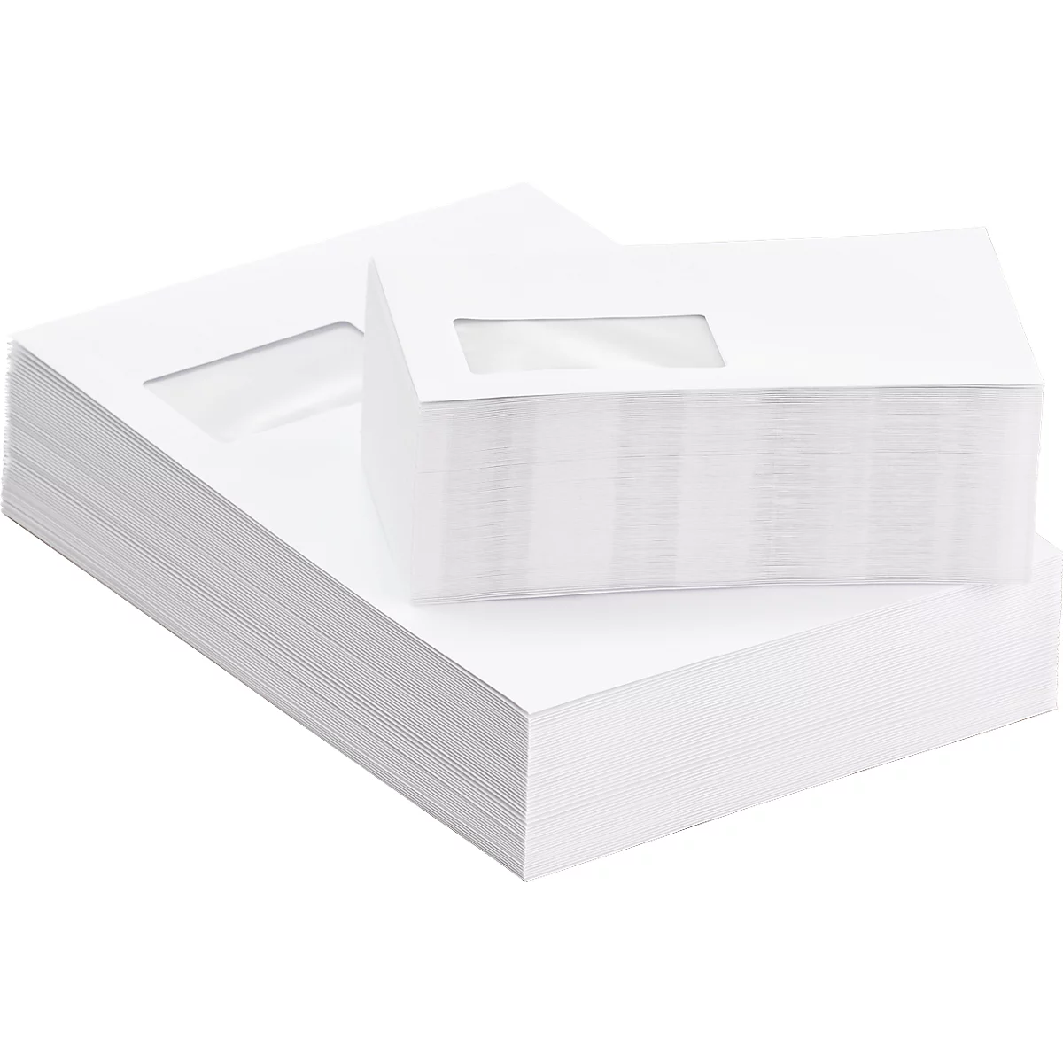 Schäfer Shop Pure Enveloppen, staand, 250 stuks + verzendenvelop C4, 250 stuks SET, m. venster