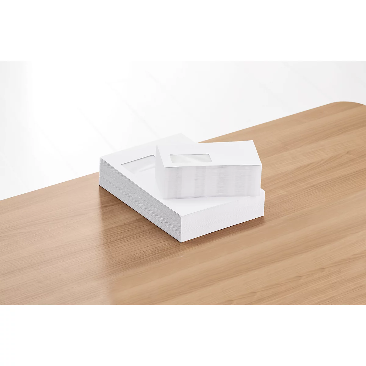 Schäfer Shop Pure Enveloppen, staand, 250 stuks + verzendenvelop C4, 250 stuks SET, m. venster