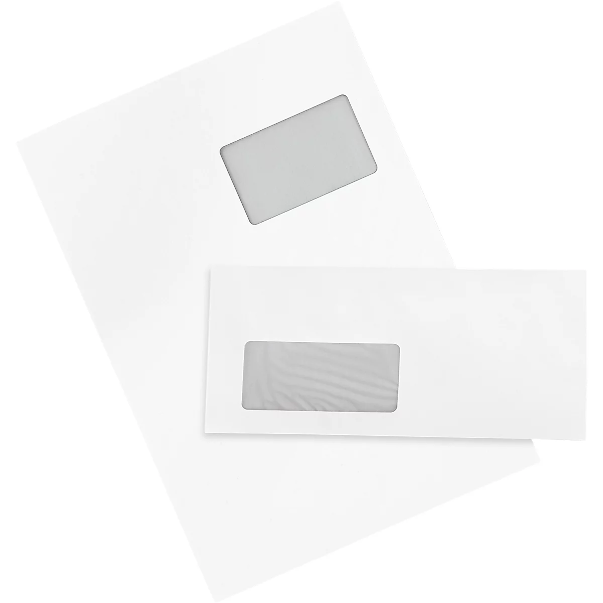 Schäfer Shop Pure Enveloppen, staand, 250 stuks + verzendenvelop C4, 250 stuks SET, m. venster