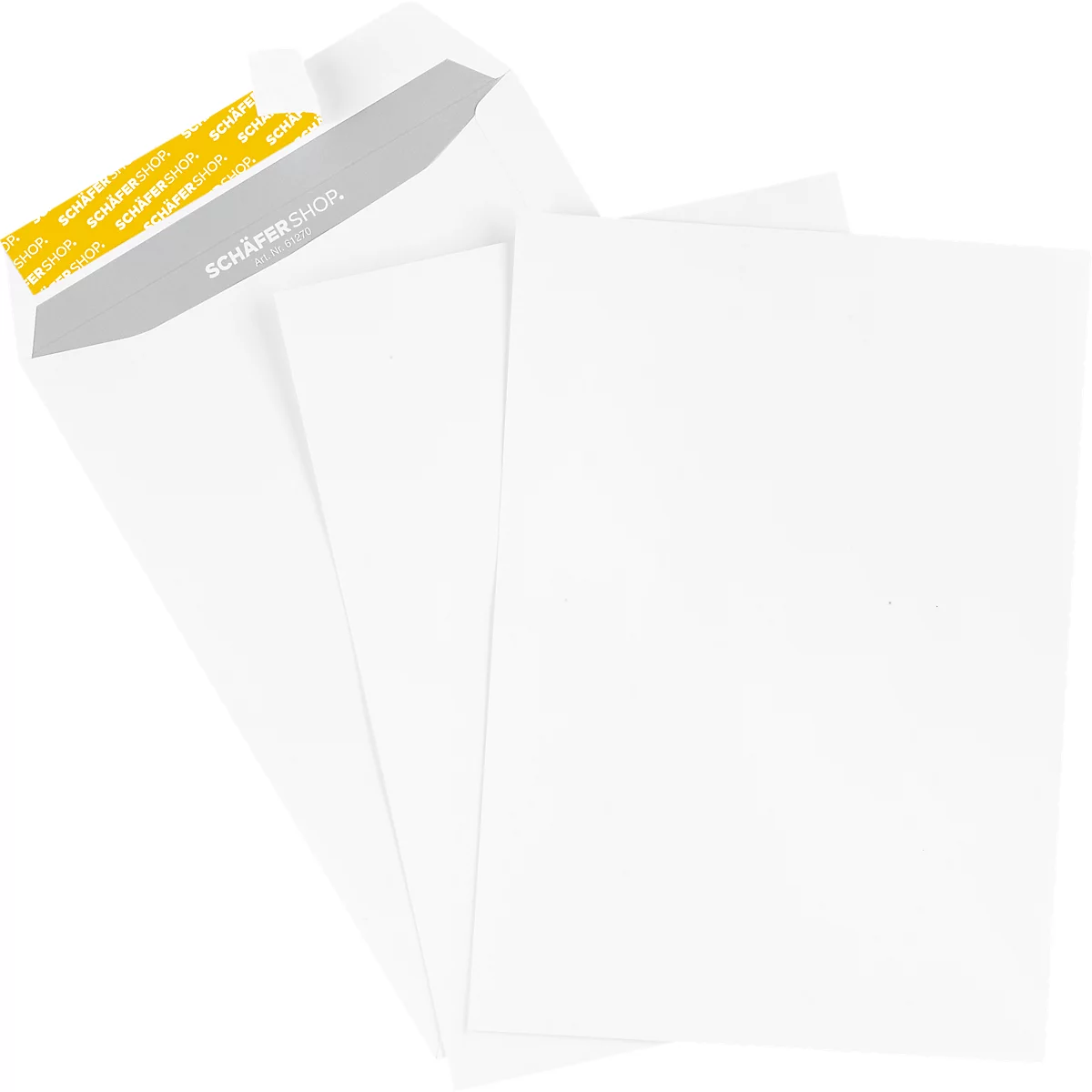 Schäfer Shop Pure Enveloppen, staand, 250 stuks + verzendenvelop C4, 250 stuks SET, zonder venster