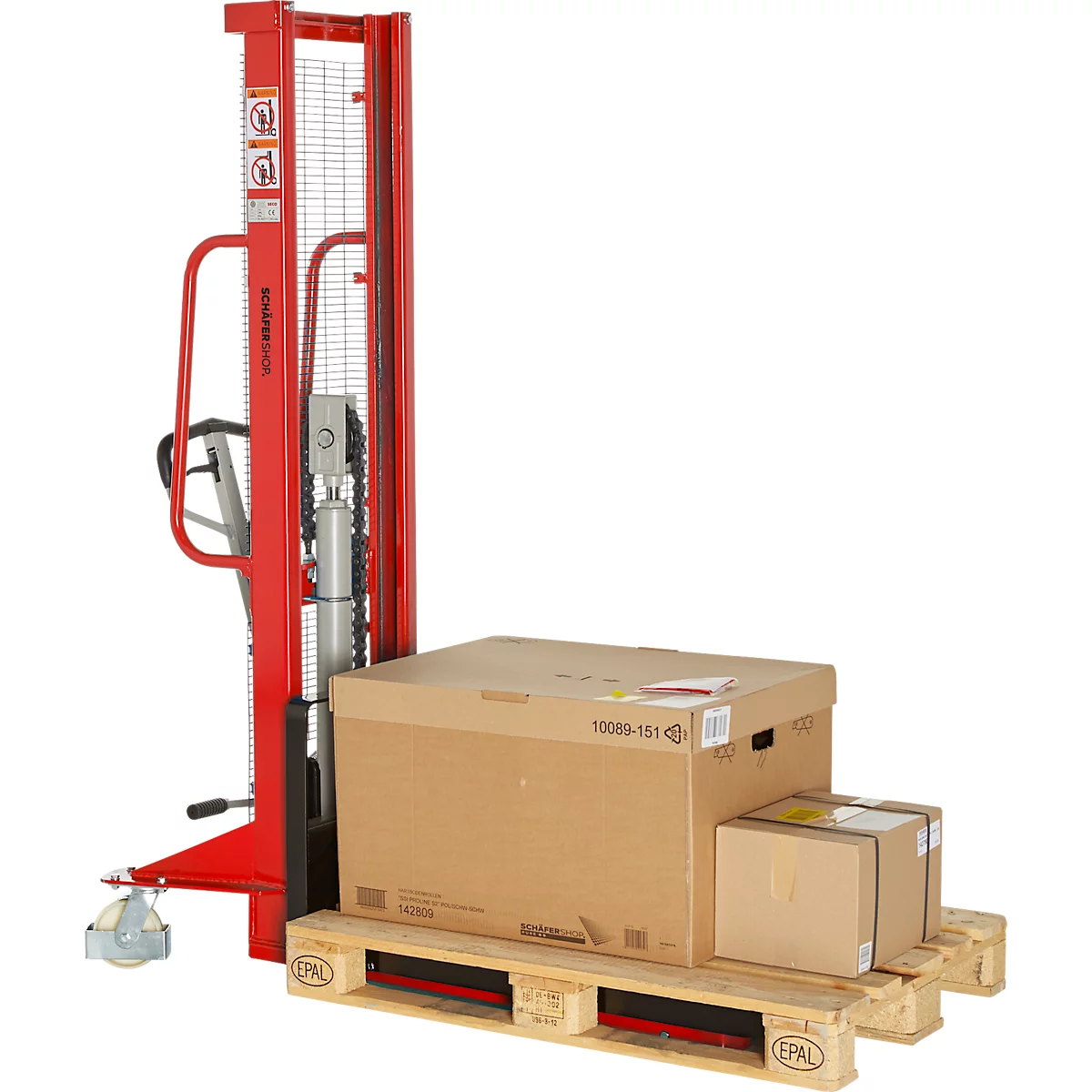 Schäfer Shop Pure hoogheffende pallettruck 1720/1000, rood