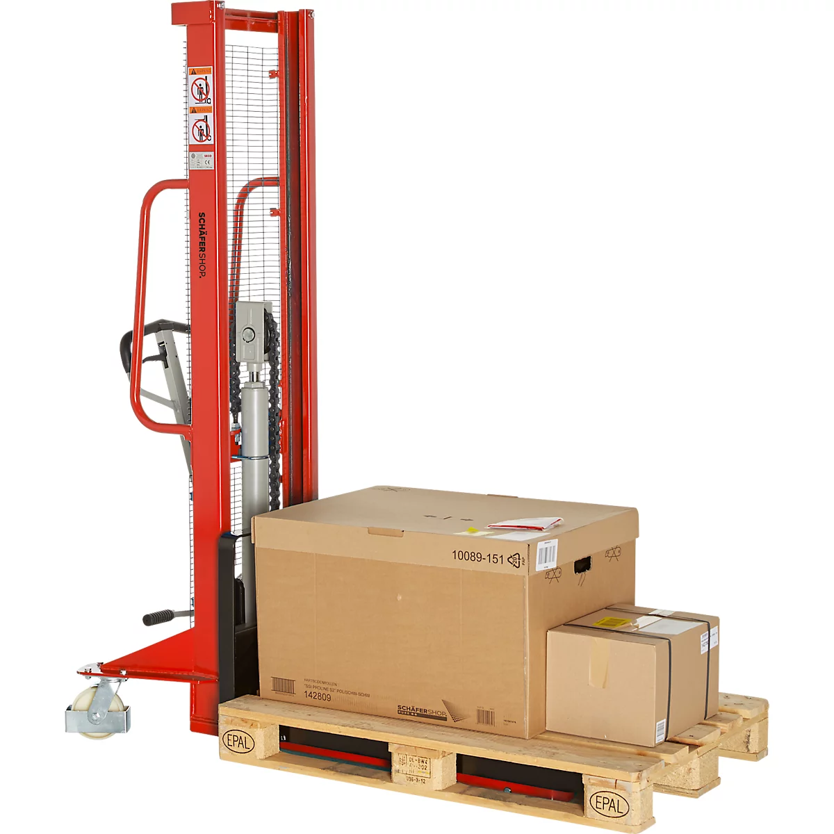 Schäfer Shop Pure hoogheffende truck 1980/1000, rood