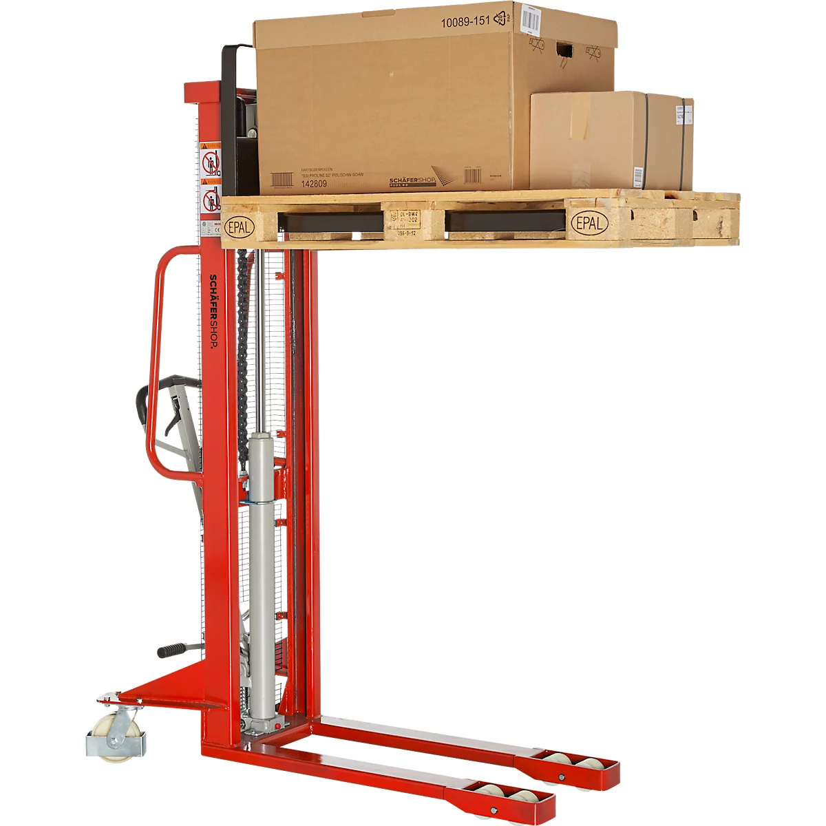 Schäfer Shop Pure hoogheffende truck 1980/1000, rood