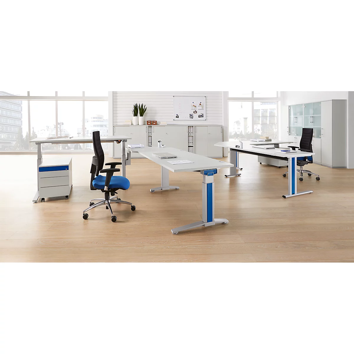Schäfer Shop Pure Ingekortetafelpoot PLANOVA BASIC, blank aluminium
