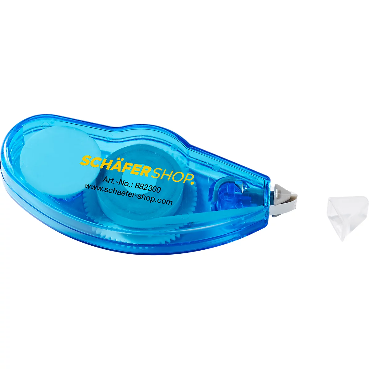 Schäfer Shop Pure Korrekturroller Standard, 8 m x 5 mm, blau, 3 Stück + 1 GRATIS