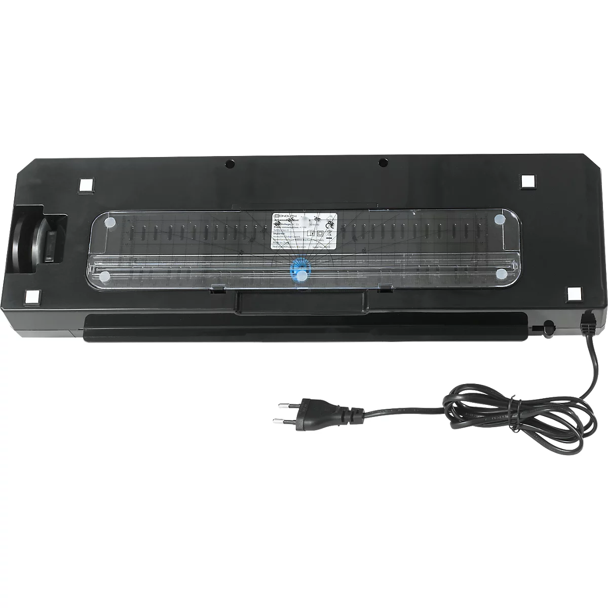 Schäfer Shop Pure Laminiergerät-Set SH 322, mit Schneidelineal und Eckenabrunder, schwarz