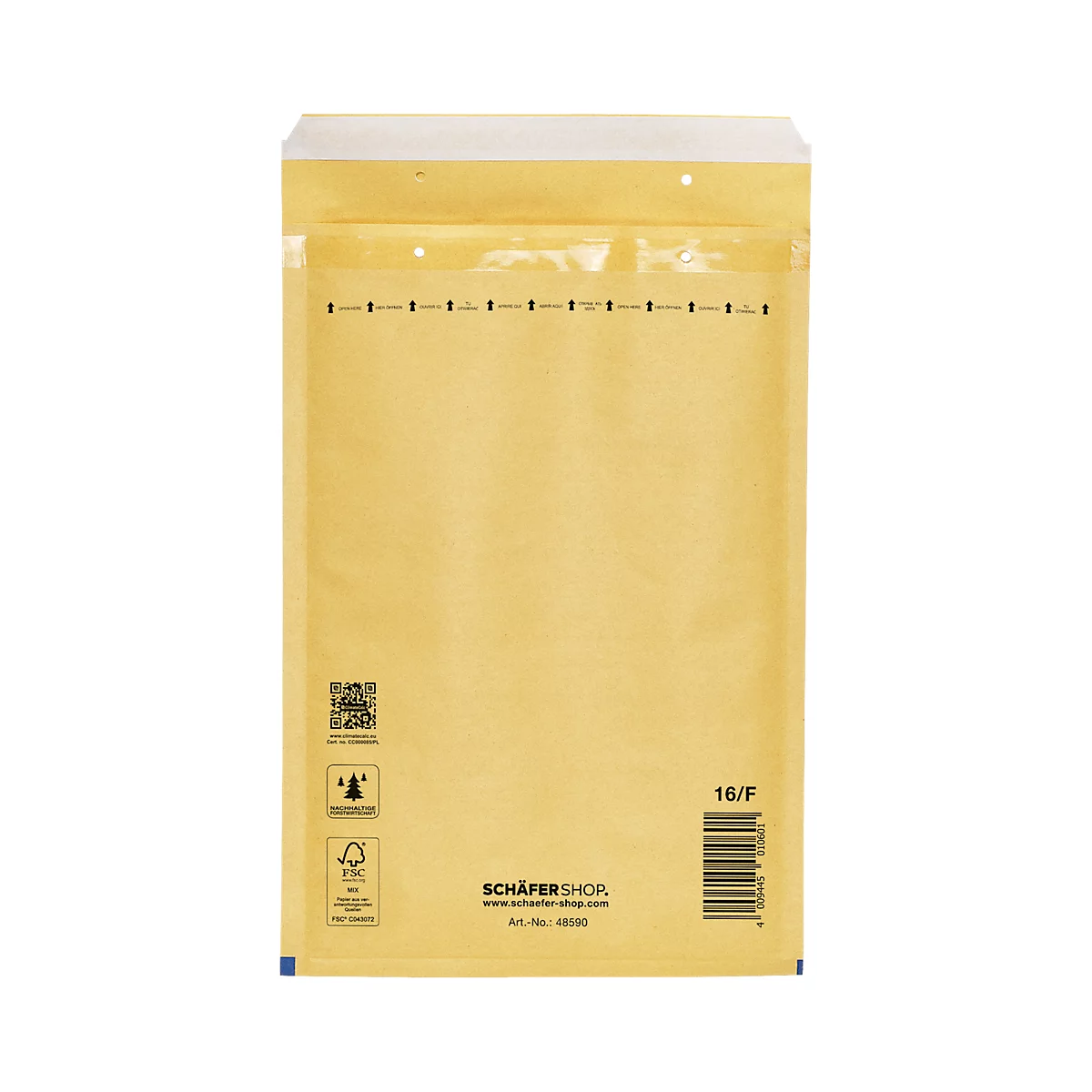 Schäfer Shop Pure Luchtkussenenvelop, goudgeel, 100 st., 220 x 340 mm / 240 x 350 mm