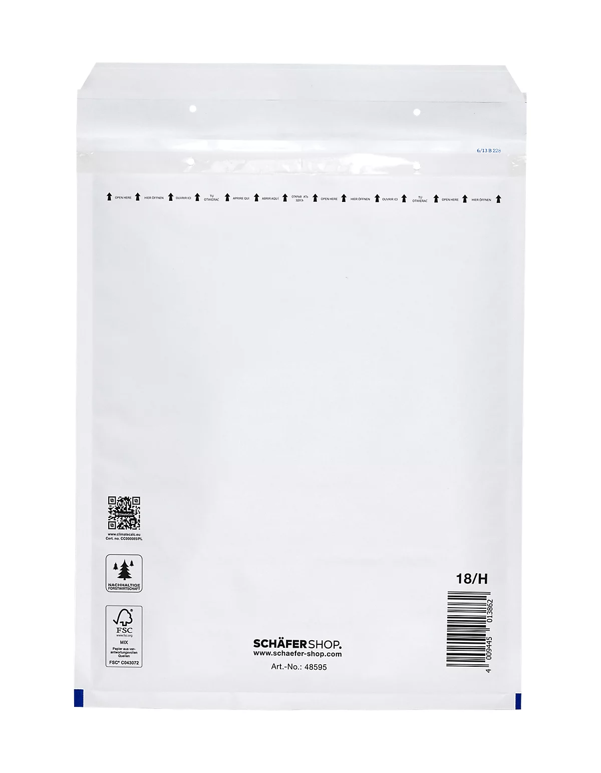 Schäfer Shop Pure Luftpolstertasche, weiß, 10 St., 270x360 mm (C4), 290x370 mm