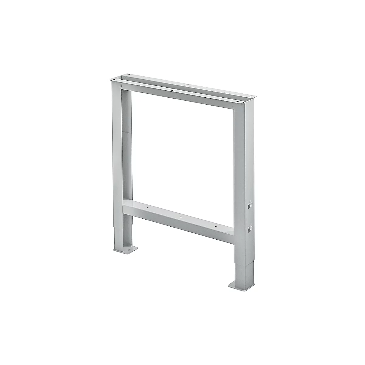 Schäfer Shop Pure Onderstel voor werkblad, in hoogte verstelbaar, D 665 mm, lichtzilver