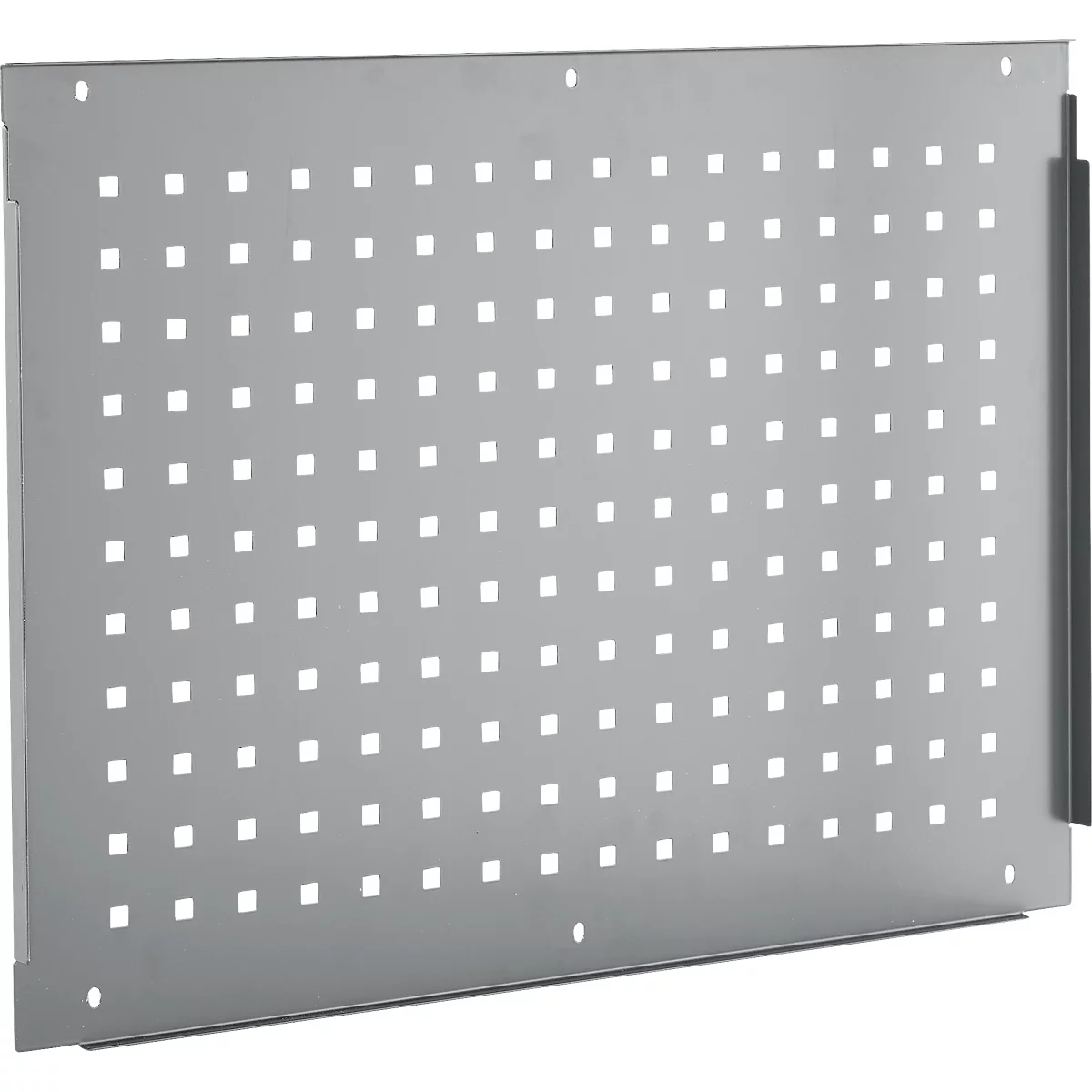 Schäfer Shop Pure Panneau latéral pour tables de travail réglables en hauteur manuellement AST31, 38 x 10 mm, jusqu'à 50 kg, acier, aluminium blanc