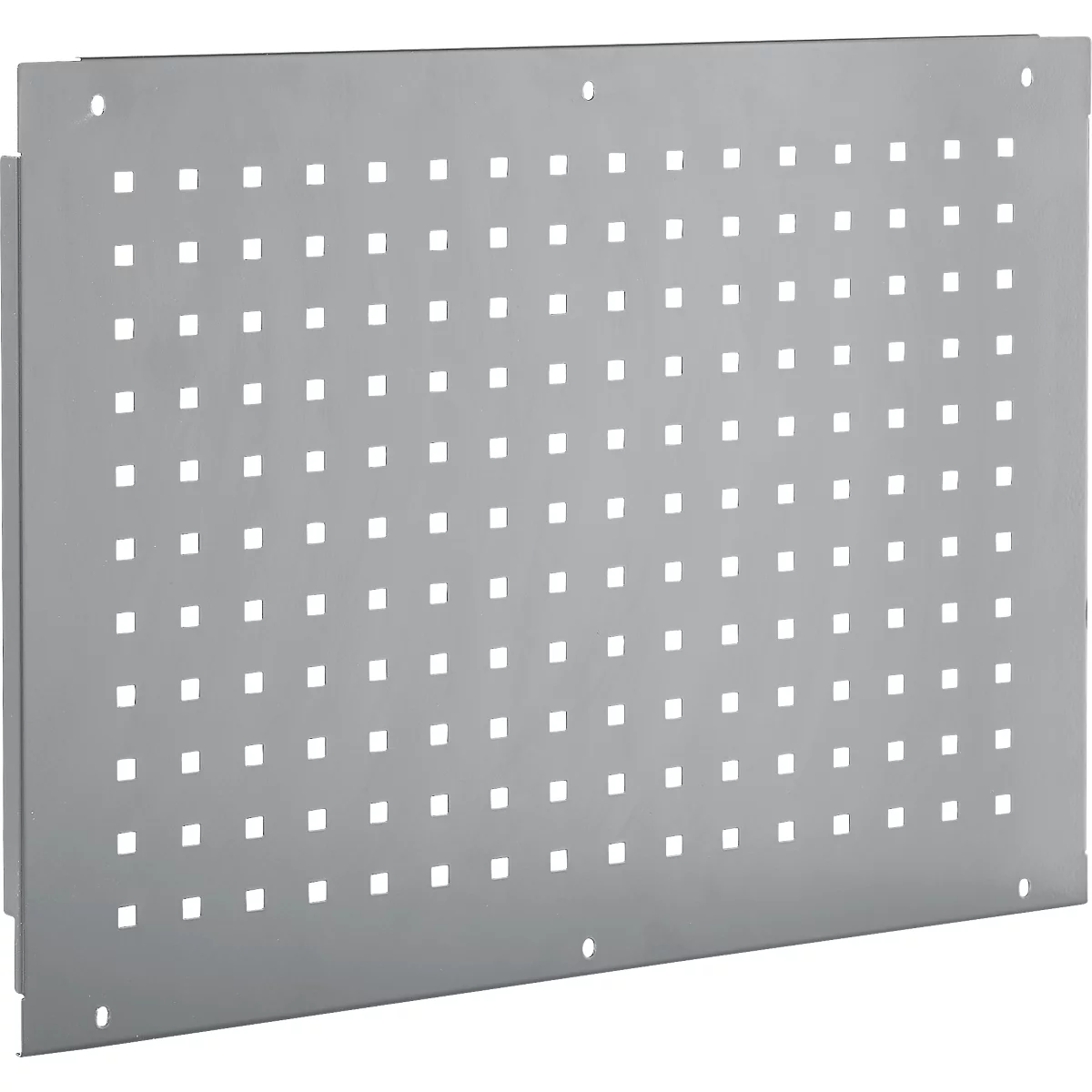 Schäfer Shop Pure Panneau latéral pour tables de travail réglables en hauteur manuellement AST31, 38 x 10 mm, jusqu'à 50 kg, acier, aluminium blanc