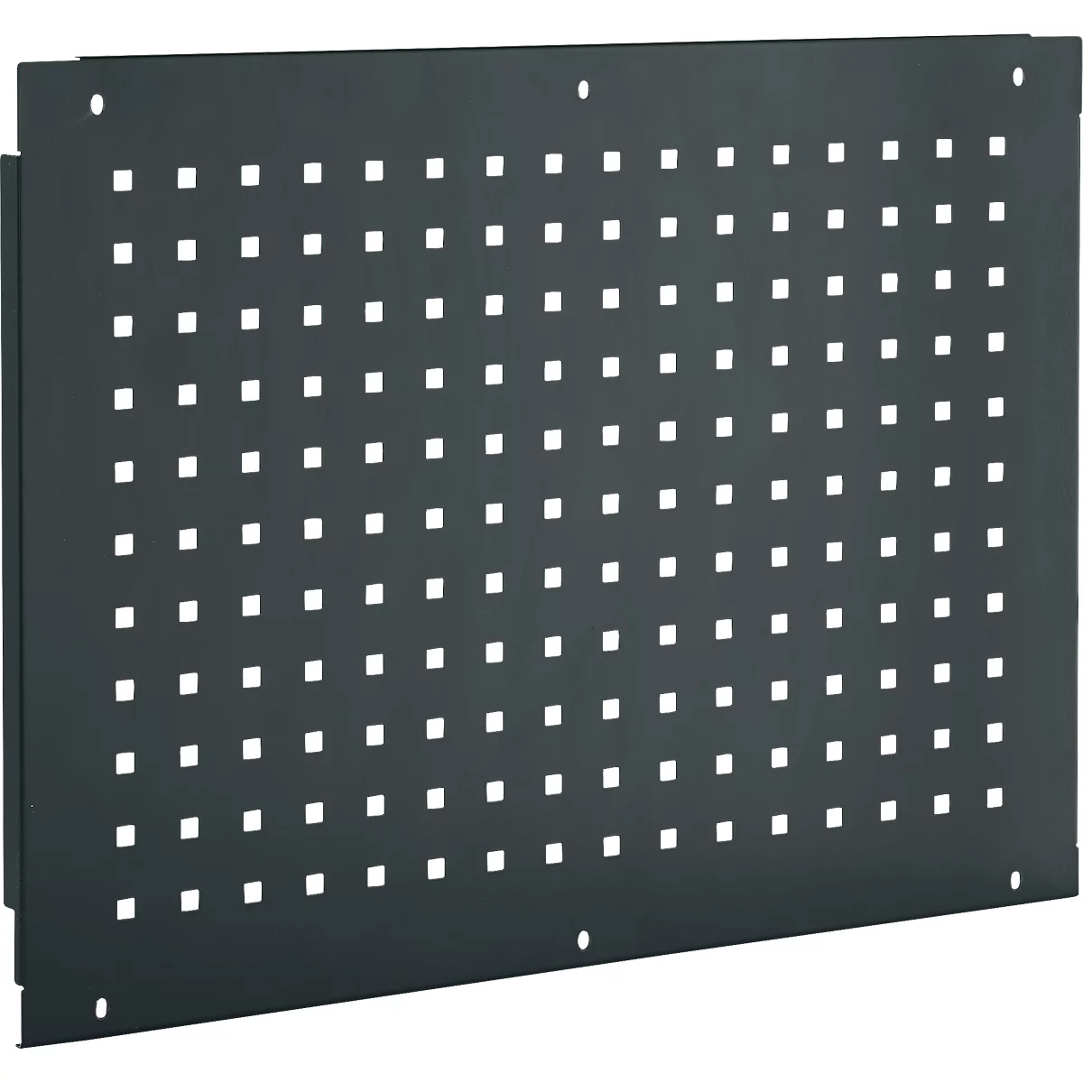 Schäfer Shop Pure Panneau latéral pour tables de travail réglables en hauteur manuellement AST31, trame de trous 38 x 10 mm, jusqu'à 50 kg, acier, gris anthracite