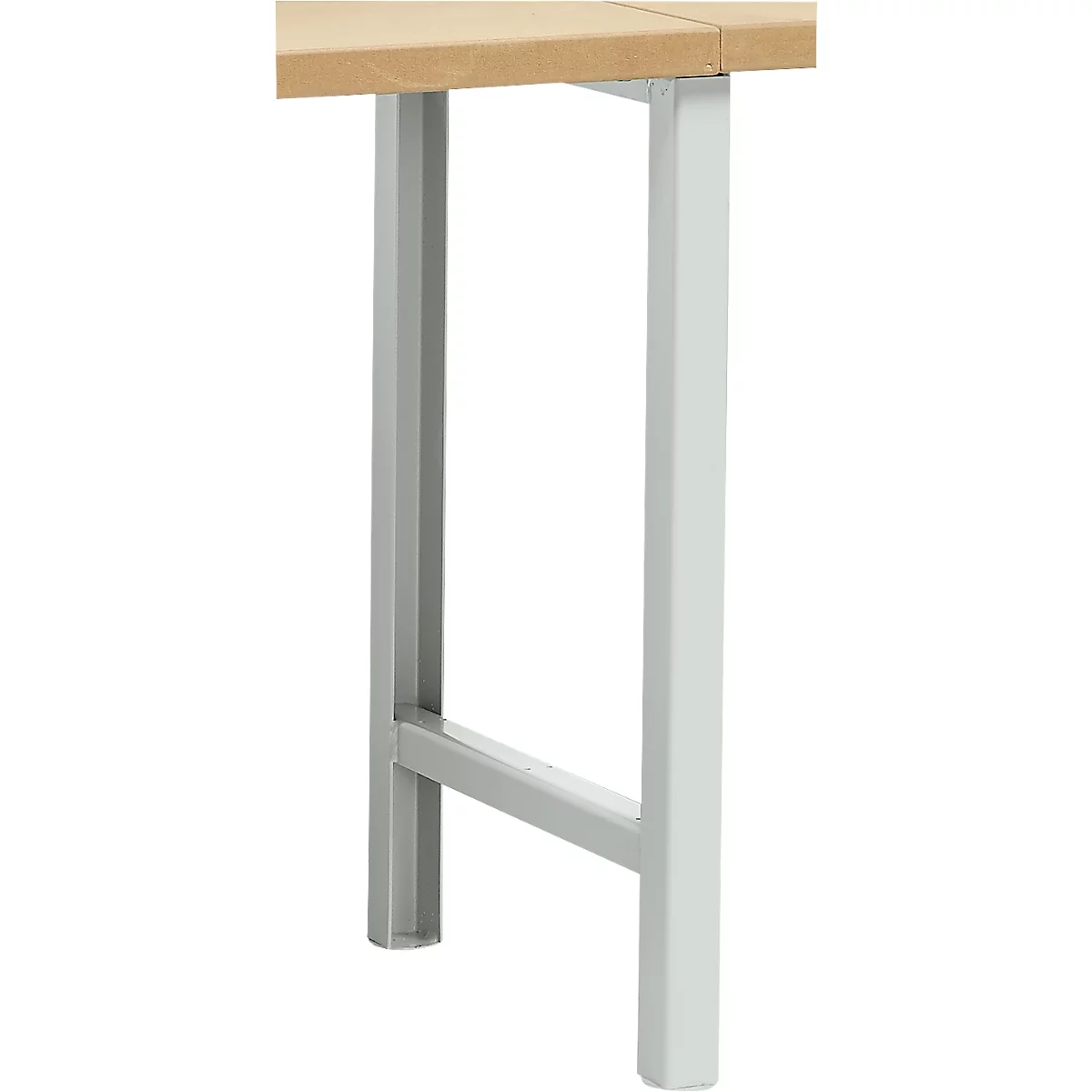 Schäfer Shop Pure Piétement pour plateau de travail, hauteur non ajustable, gris clair