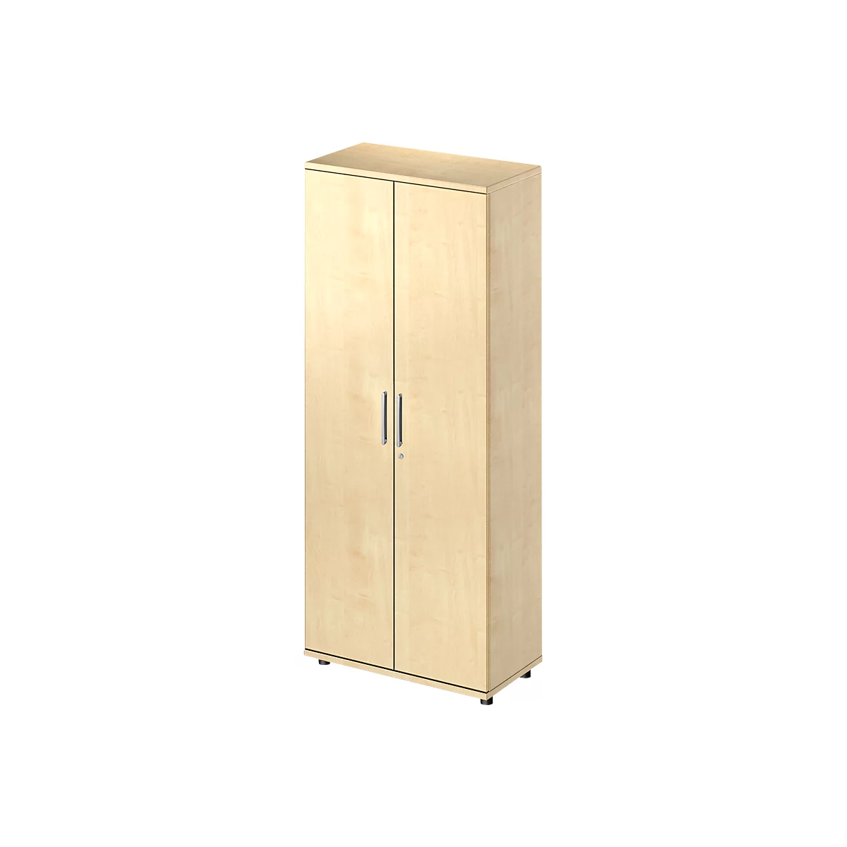 Schäfer Shop Pure Proplana armario de dos puertas, 5 alturas de archivo, ancho 800 mm, con cerradura, decoración arce