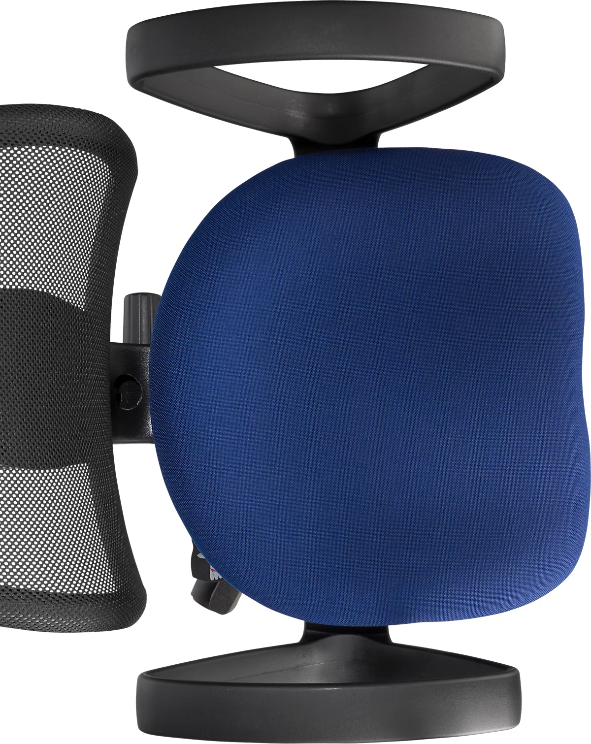 Schäfer Shop Pure Silla de oficina BALANCE 400 NET, contacto permanente, con reposabrazos, asiento ortopédico Fitness azul