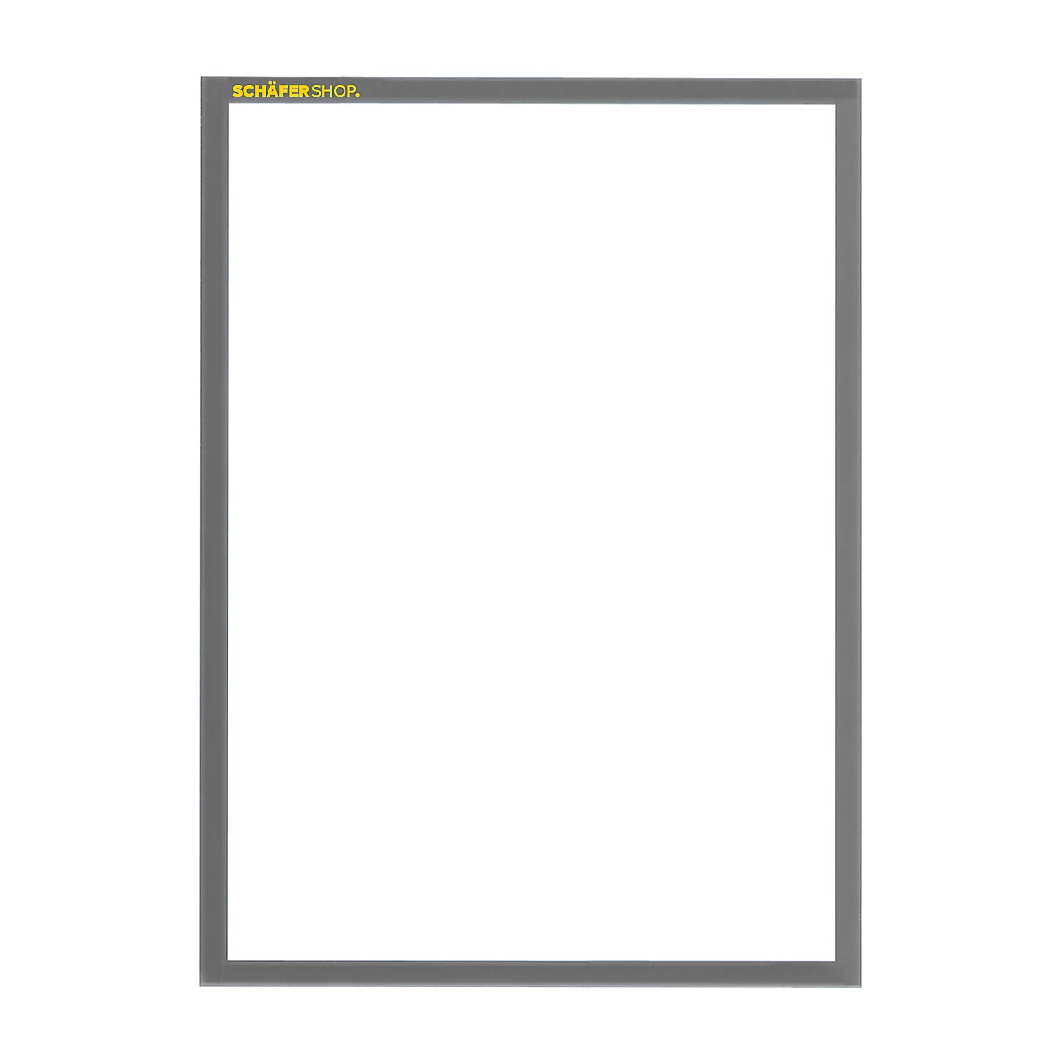Schäfer Shop Pure SSI Magnetrahmen Standard, DIN A4 Hochformat, 5 Stück, grau