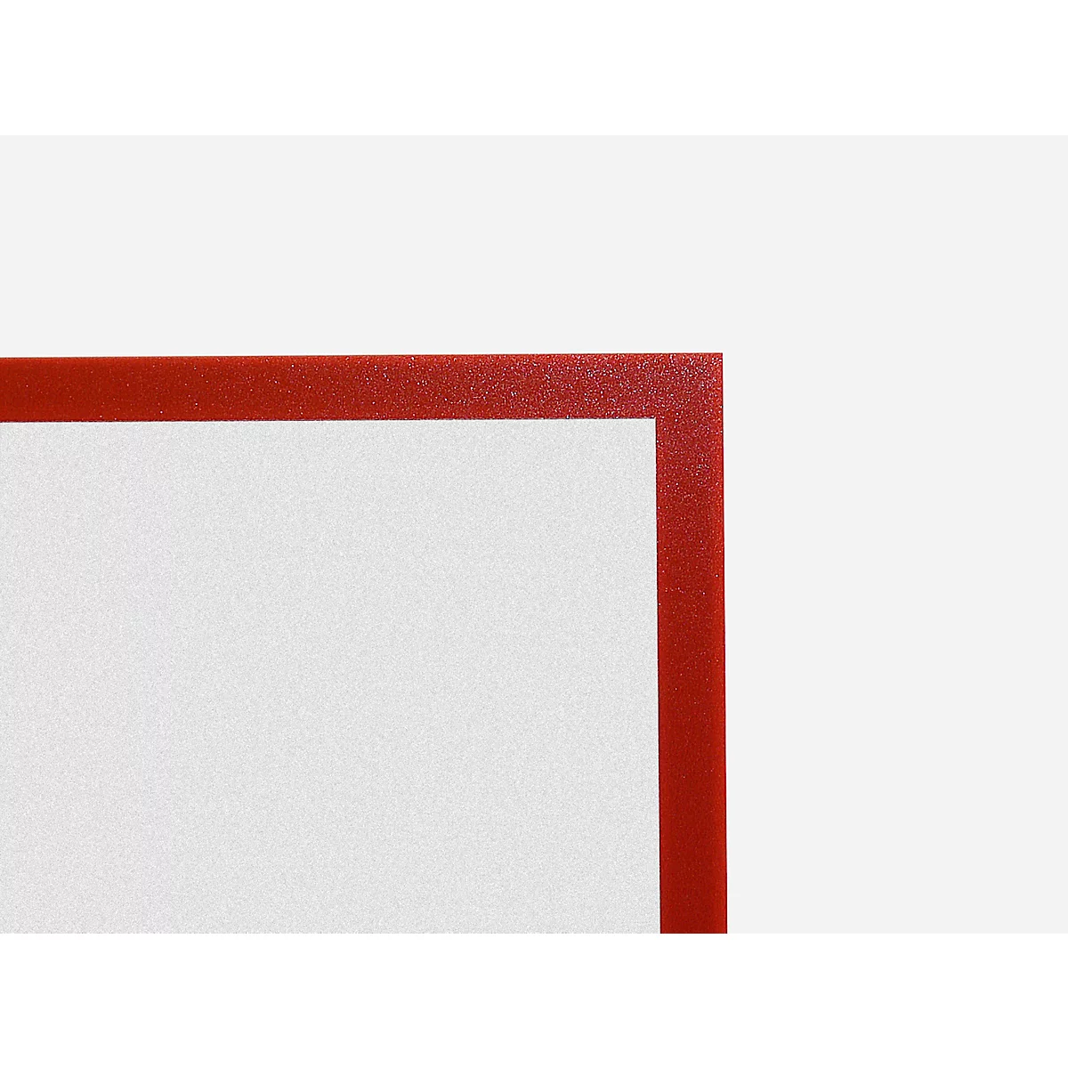 Schäfer Shop Pure SSI Magnetrahmen Standard, DIN A4 Hochformat, 5 Stück, kunststoffbeschichtetes Metall, rot