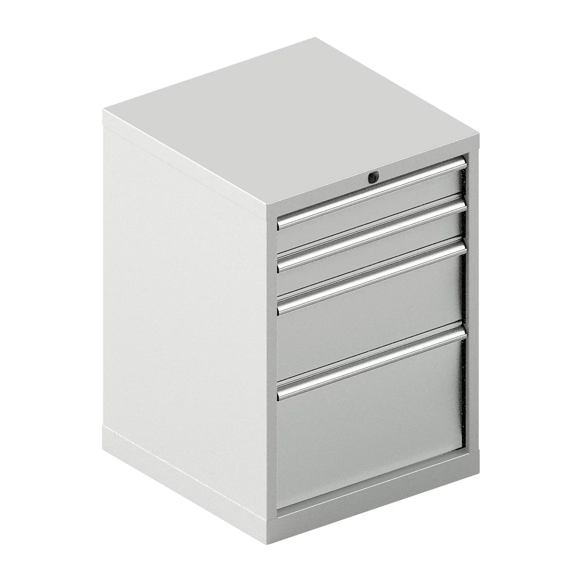 Schäfer Shop Pure SSI SCHÄFER ladekast 27-27, 4 laden, tot 200 kg, B 564 x D 572 x H 800 mm, lichtgrijs/lichtgrijs