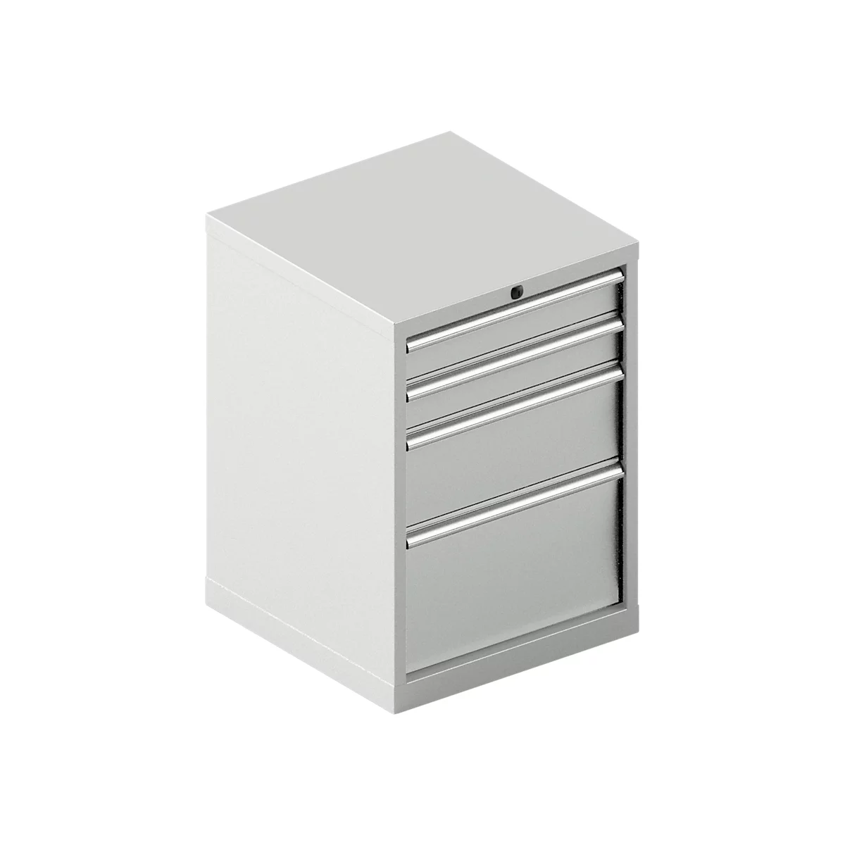 Schäfer Shop Pure SSI SCHÄFER ladekast 27-27, 4 lades, tot 75 kg, B 564 x D 572 x H 800 mm, lichtgrijs/lichtgrijs