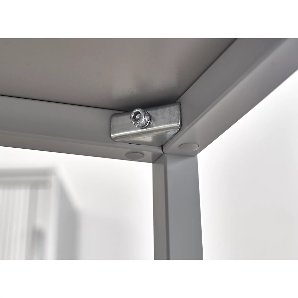 Schäfer Shop Pure Stahlrohrtisch, Rechteck, Quadratrohrfuß, B 1400 x T 800 x H 720 mm, Ahorn/weißaluminium