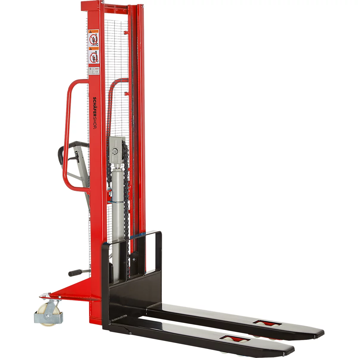 Schäfer Shop Pure Transpalette à grande levée 1720/1000, rouge