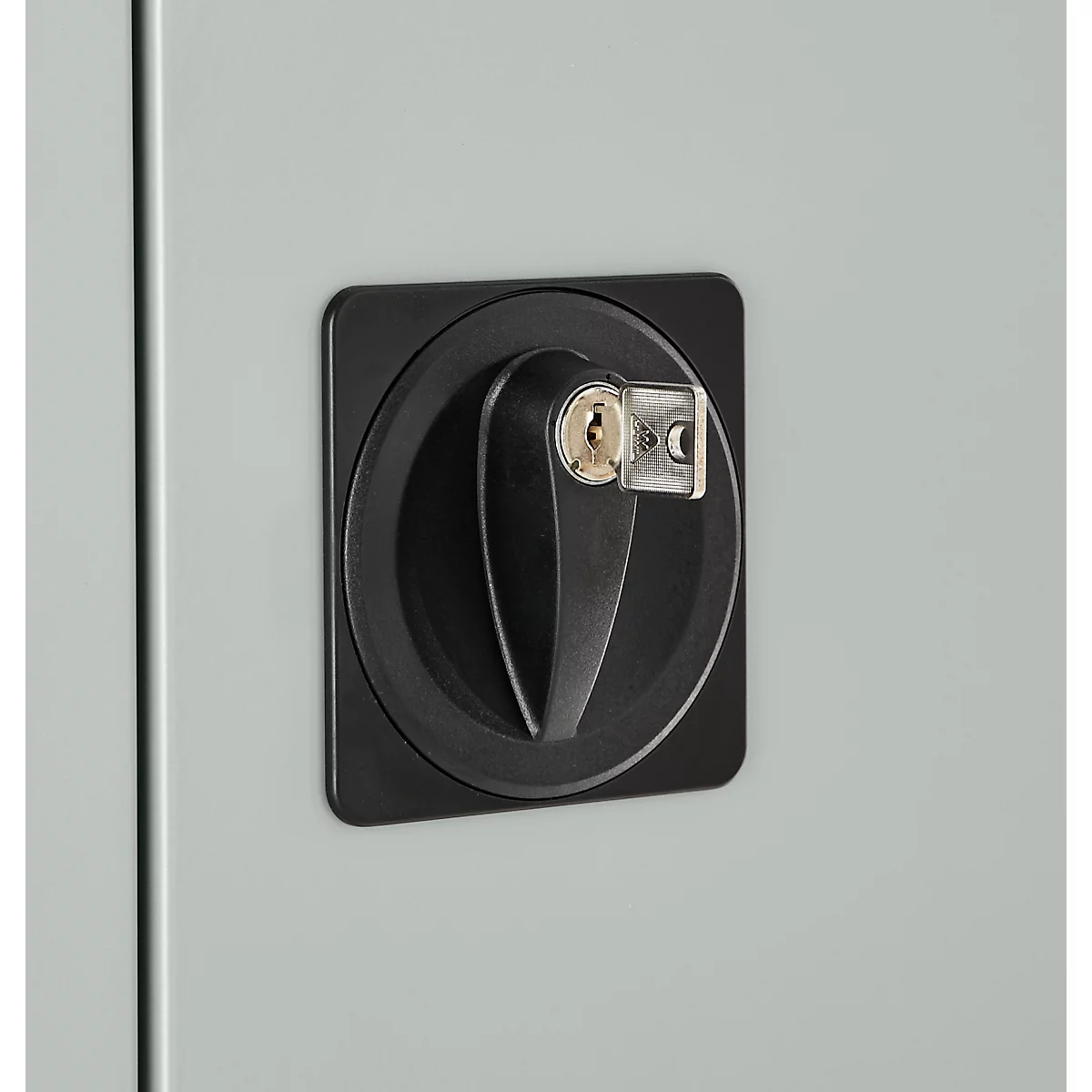 Schäfer Shop Pure Universalschrank, 5 OH, 4 Fachböden, abschließbar, Stahl, lichtgrau RAL 7035 + 60 Schäfer Shop Select Ordner