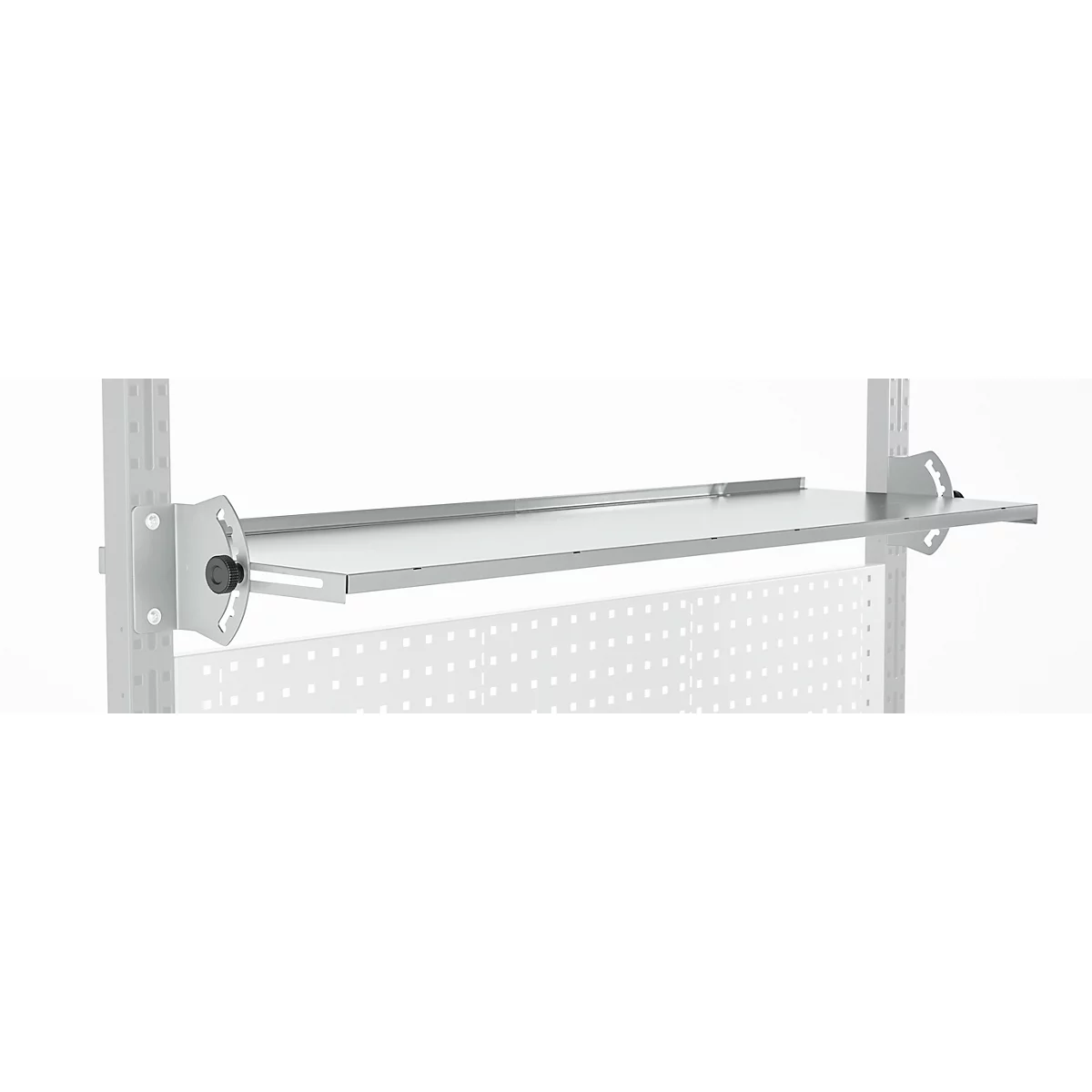 Schäfer Shop Pure Verstellboden für AST31 Tischaufbau, bis 30 kg, B 2000 x T 400 x H 120 mm, Stahl, lichtgrau