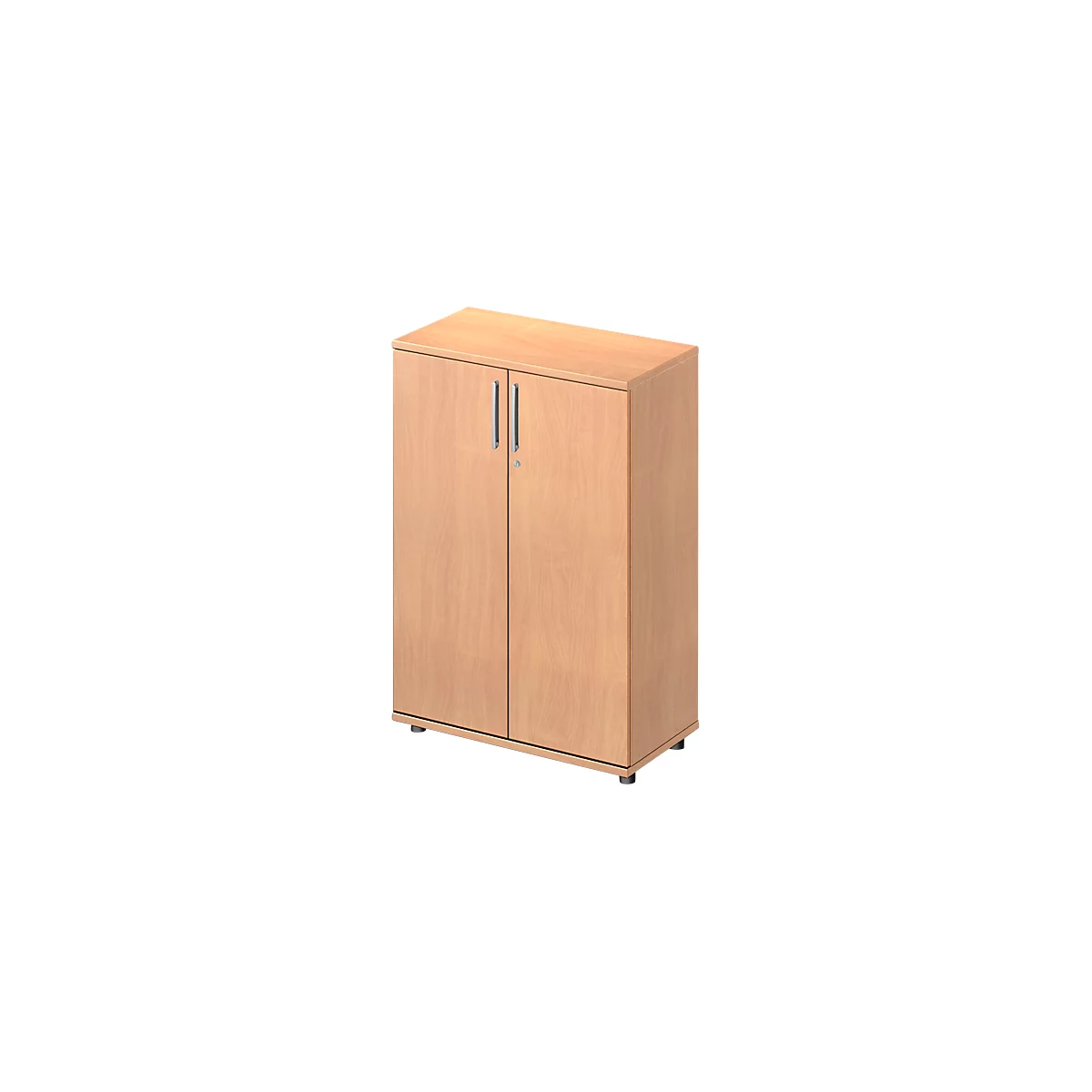 Schäfer Shop Pure Vleugeldeurkast Proplana, 3 ordnerhoogten, breedte 800 mm, afsluitbaar, beukenpatroon 