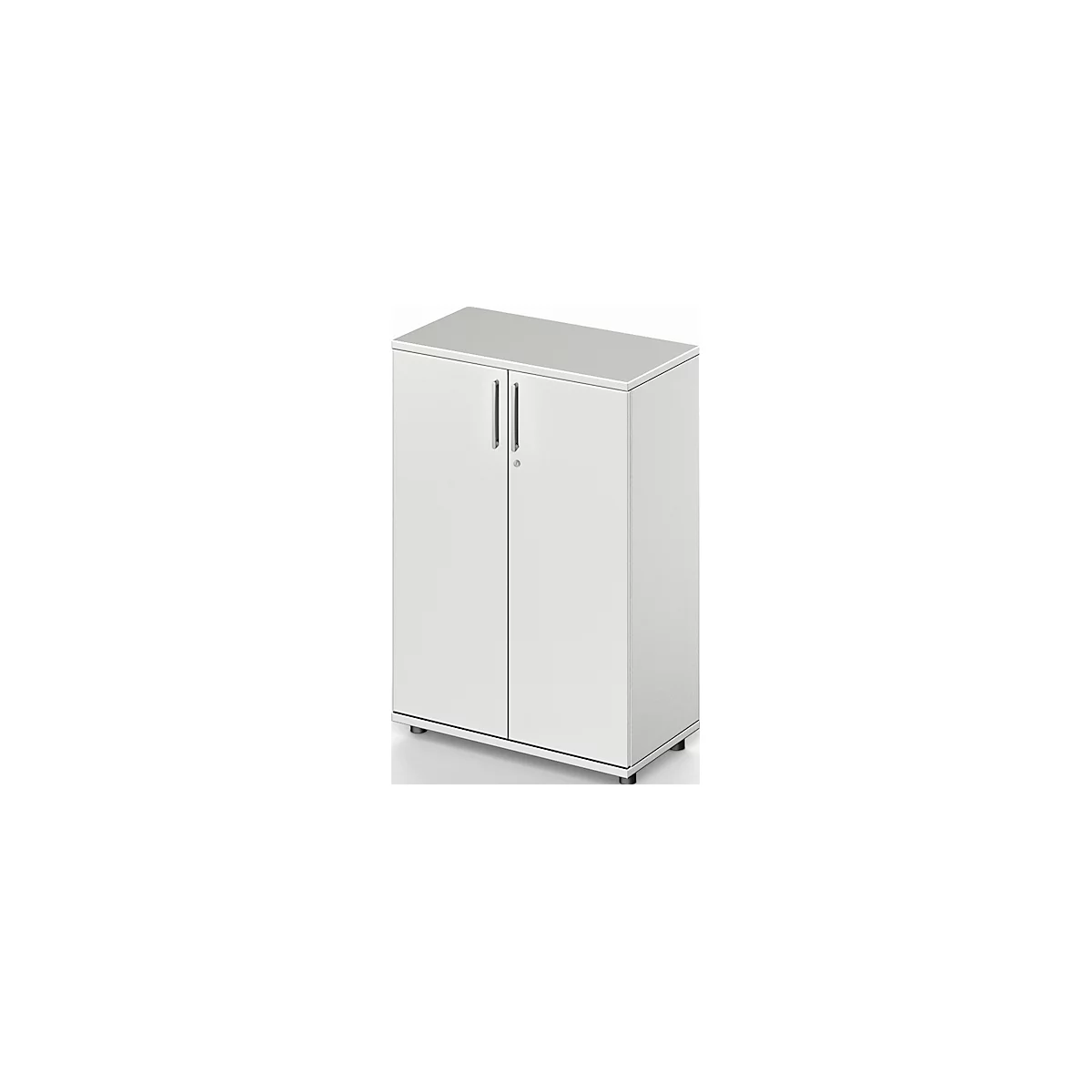 Schäfer Shop Pure Vleugeldeurkast Proplana, 3 ordnerhoogten, breedte 800 mm, afsluitbaar, lichtgrijs 