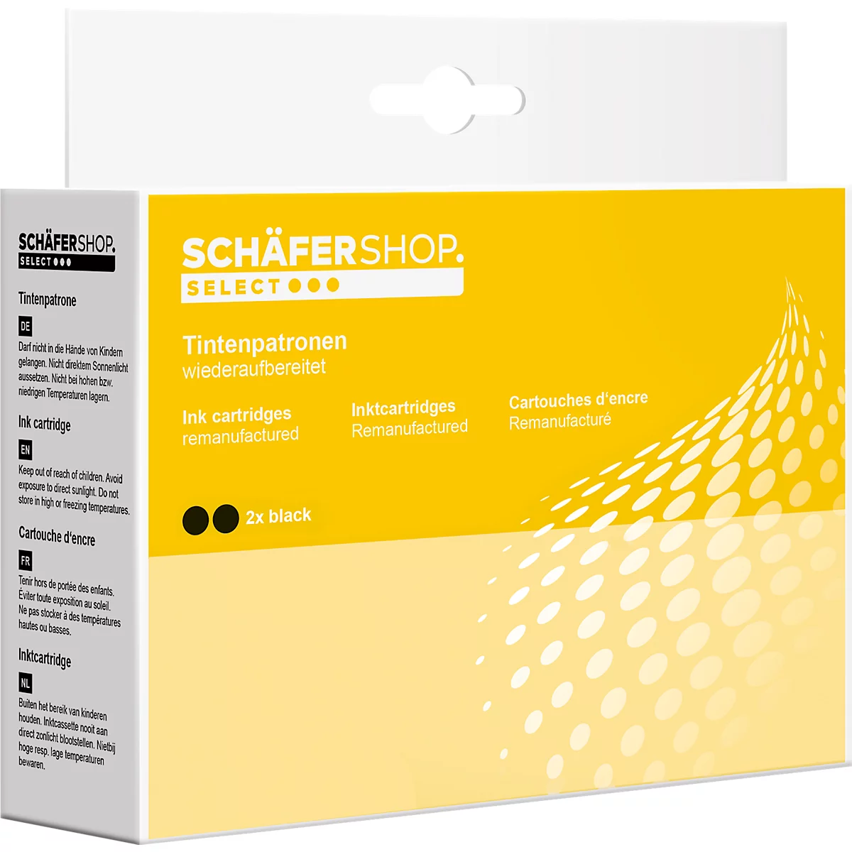 Schäfer Shop Select 2 x Tintenpatrone, kompatibel zu PGI-525 PG BK, schwarz