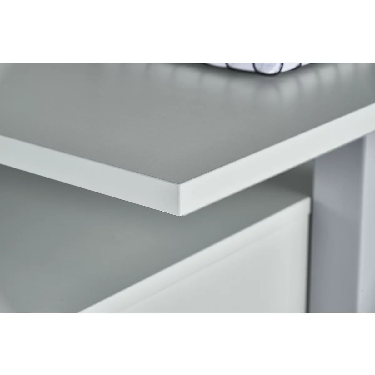 Schäfer Shop Select 3-tlg. Büromöbelset Schreibtisch Start Off, Rechteck, T-Fuß, B 1800 x T 800 x H 735 mm, Ahorn/graphit