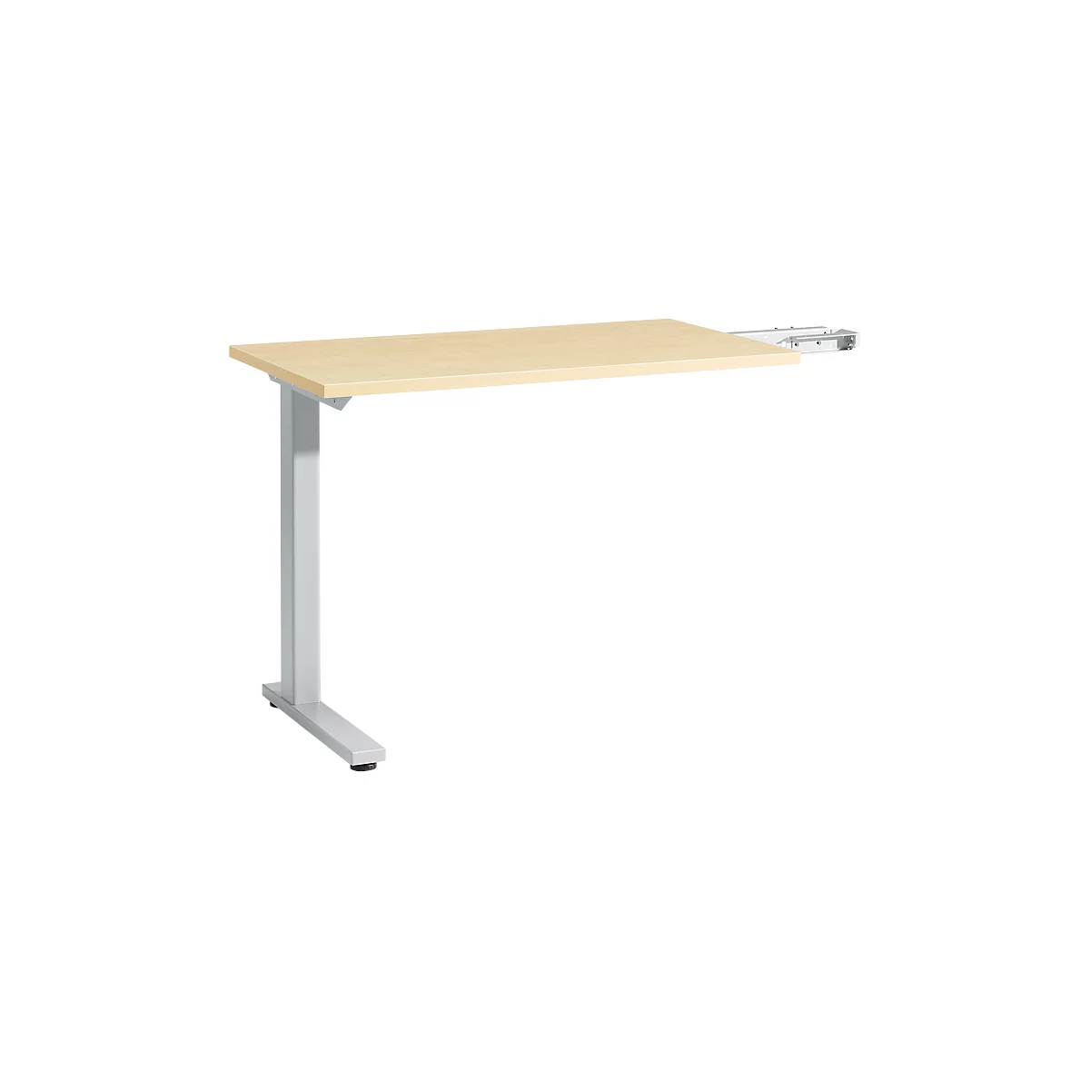 Schäfer Shop Select Anbautisch Start Off, f. T-Fuß, rechteckig, B 1000 x T 600 x H 735 mm, ahorn