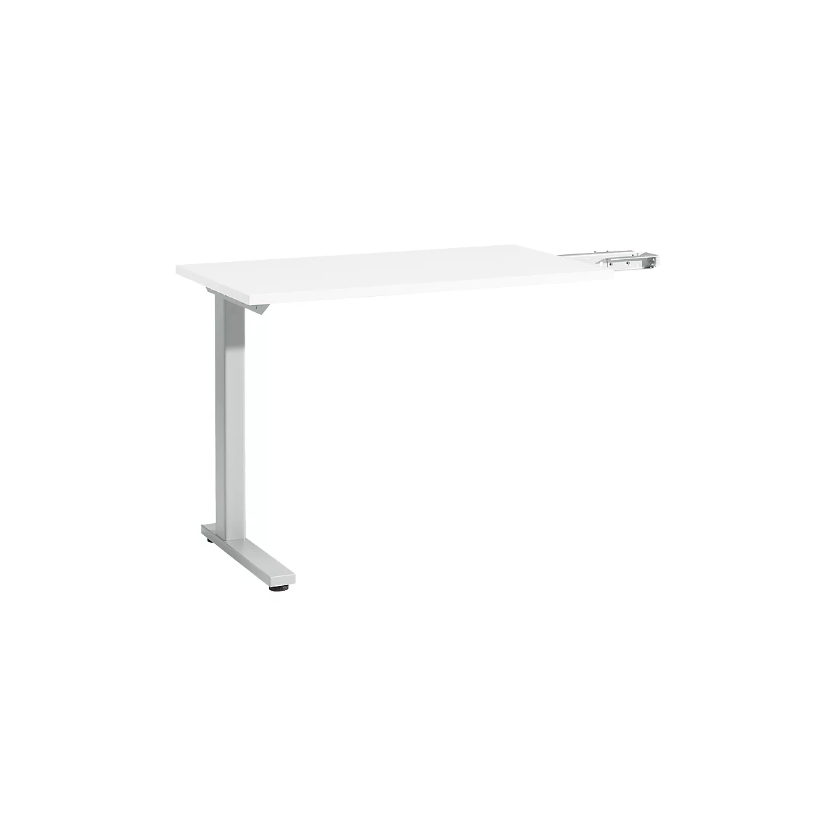 Schäfer Shop Select Anbautisch Start Off, f. T-Fuß, rechteckig, B 1000 x T 600 x H 735 mm, weiß