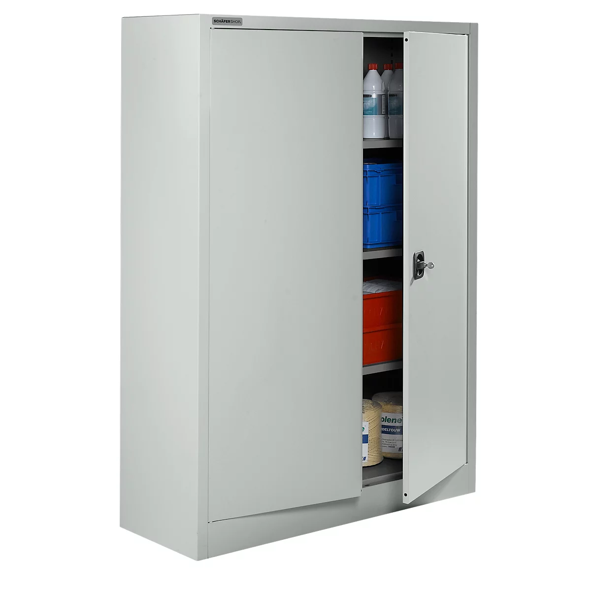Schäfer Shop Select archiefkast, afsluitbaar, hoogte 1585 mm, breedte 1200 mm, lichtgrijs