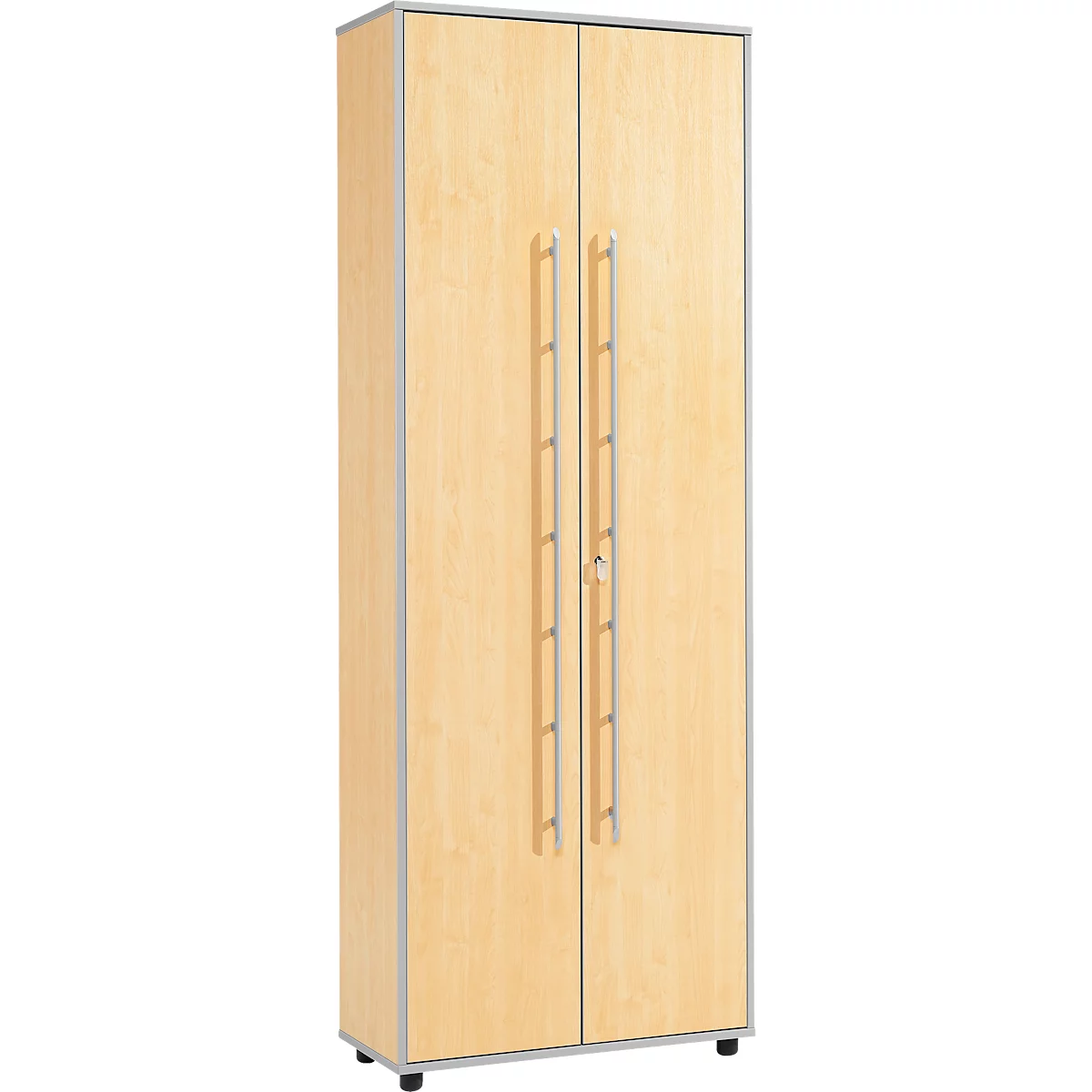 Schäfer Shop Select Archiefkast Moxxo IQ, hout, 5 legborden, 6 ordnerhoogten, B 801 x D 362 x H 2166 mm, afsluitbaar, esdoornpatroon 