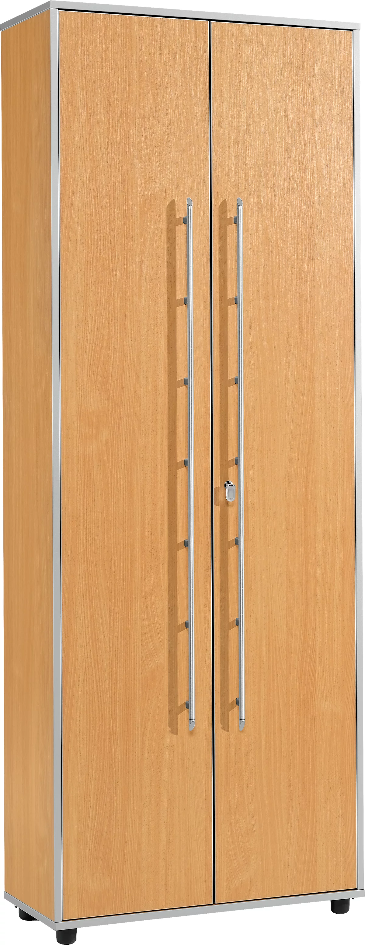 Schäfer Shop Select Armario archivador Moxxo IQ, madera, 5 estantes, 6 AA, An 801 x P 362 x Al 2166 mm, con cerradura, acabado en haya