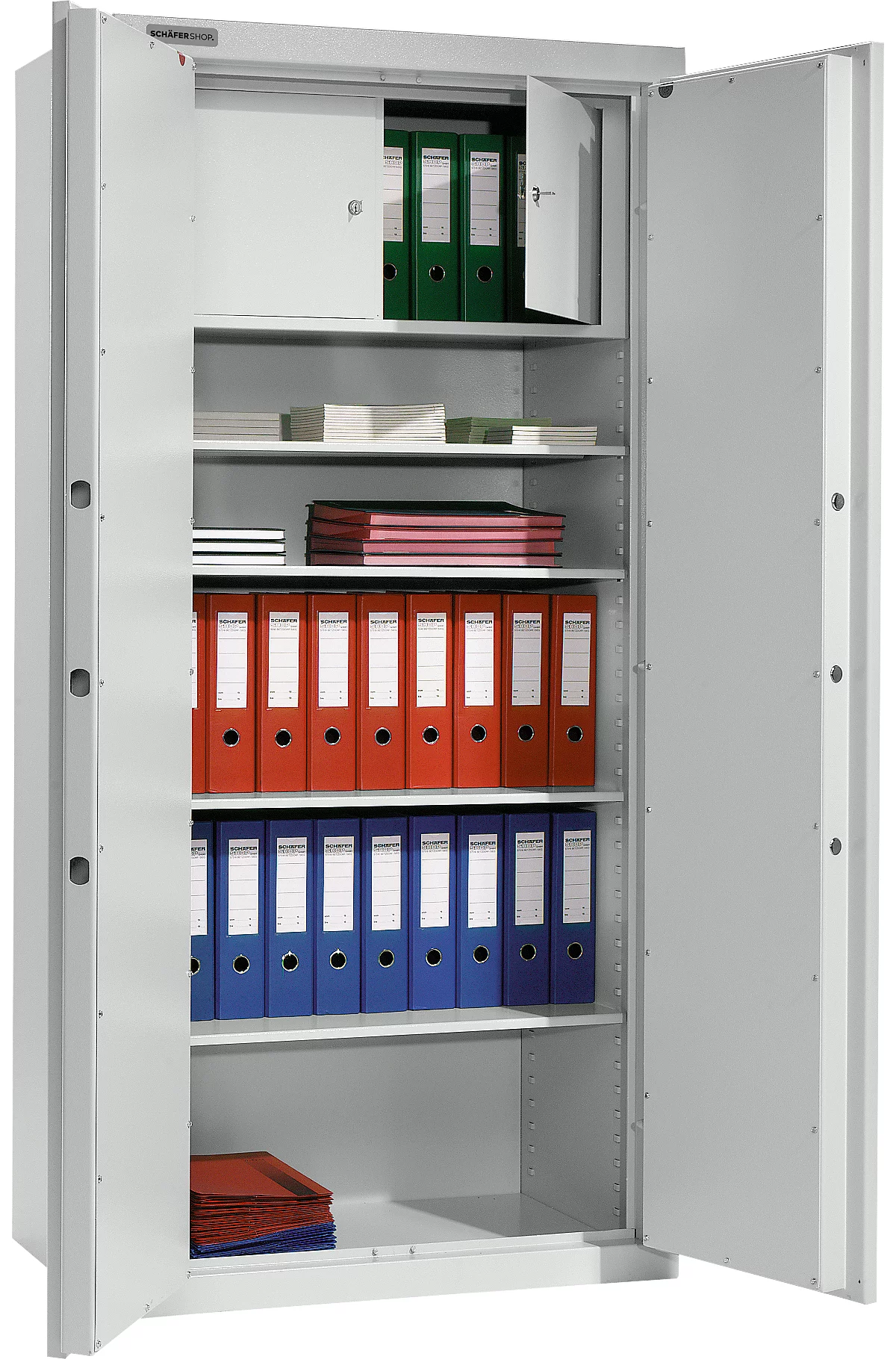 Schäfer Shop Select Armario de acero TS 3, 4 estantes, con compartimento interior